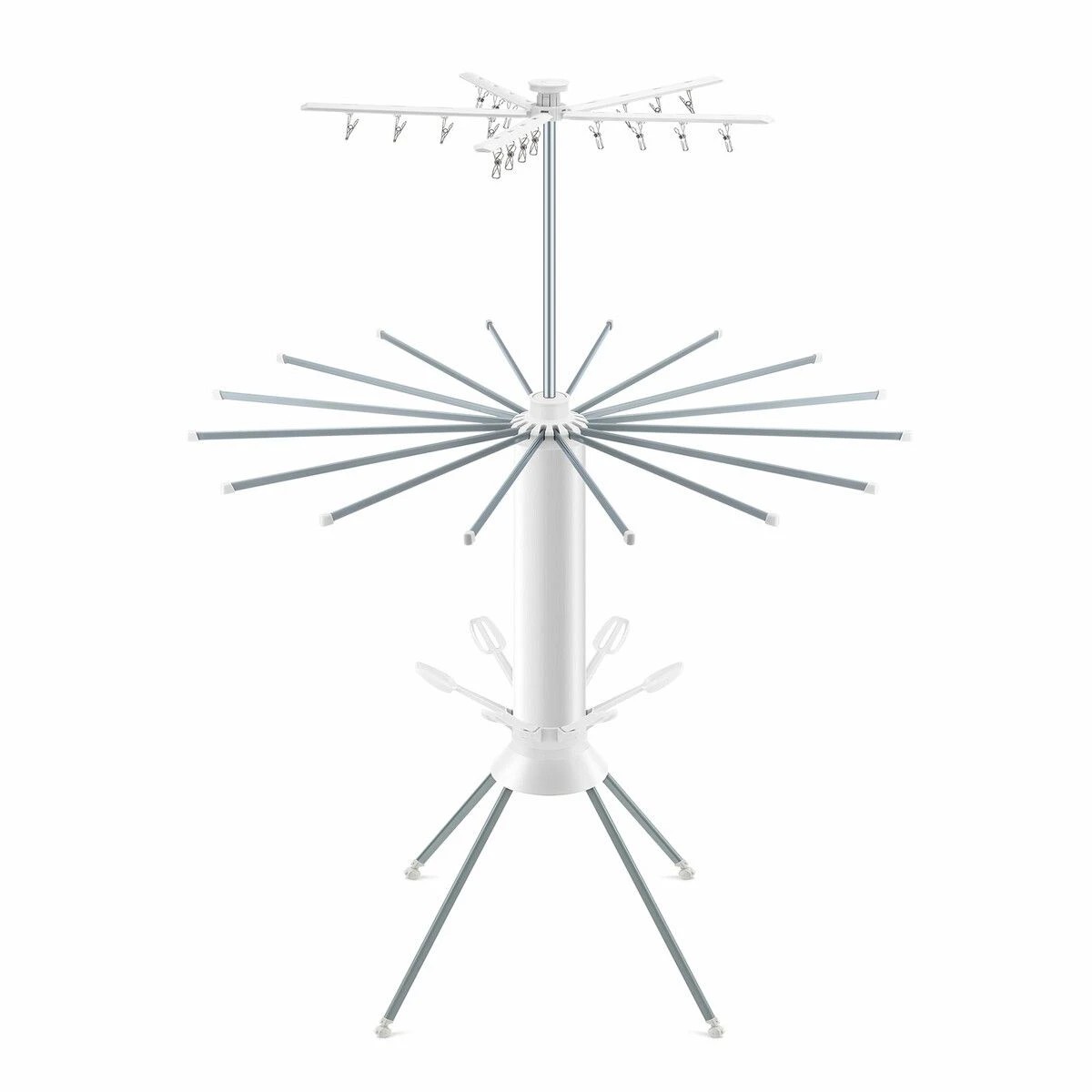 1 Ausway Foldable Clothes Drying Rack Airer 3 Tier Stand Shoes Hanger, 1 of 1
