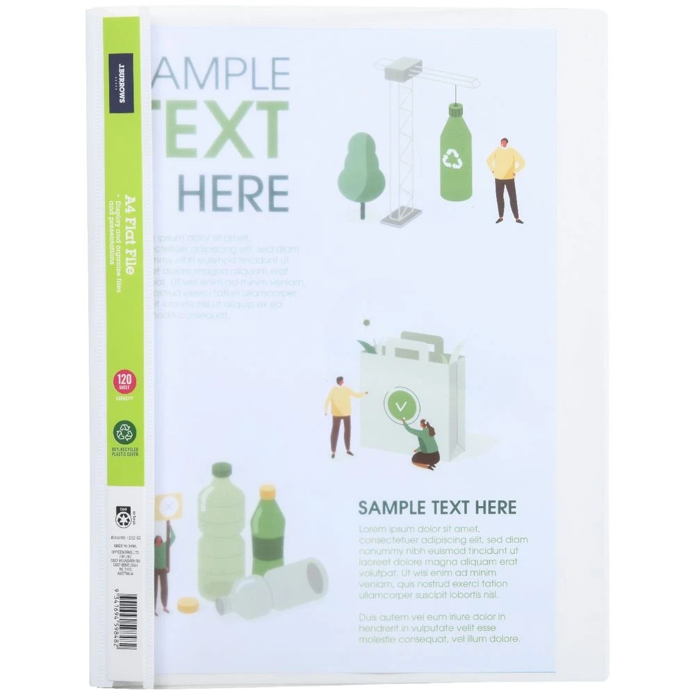 2 J.Burrows A4 Flat File White, 2 of 3