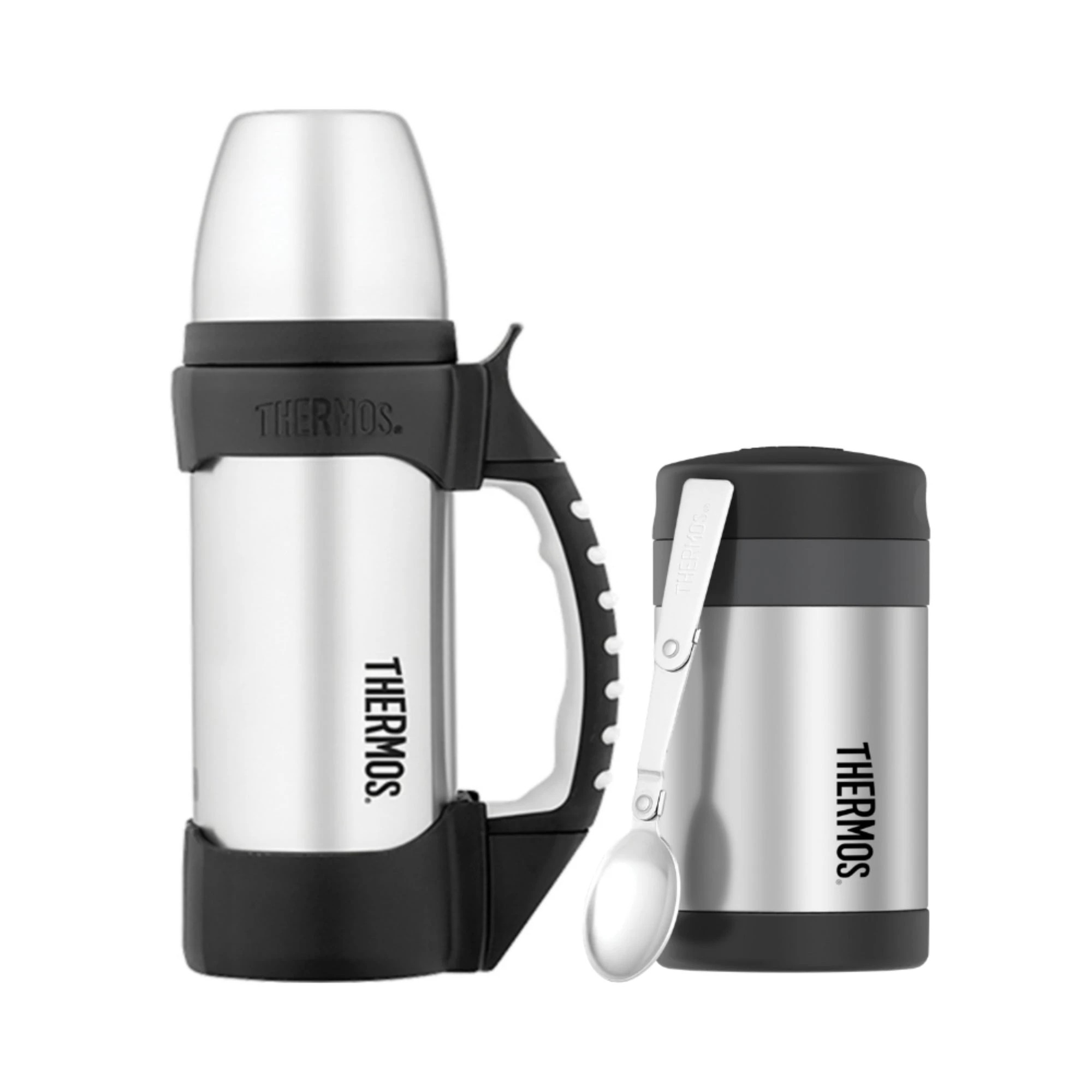 1 Thermos The Rock 1L Insulated Flask with 470ml Insulated Food Jar - Stainless Steel, 1 of 5