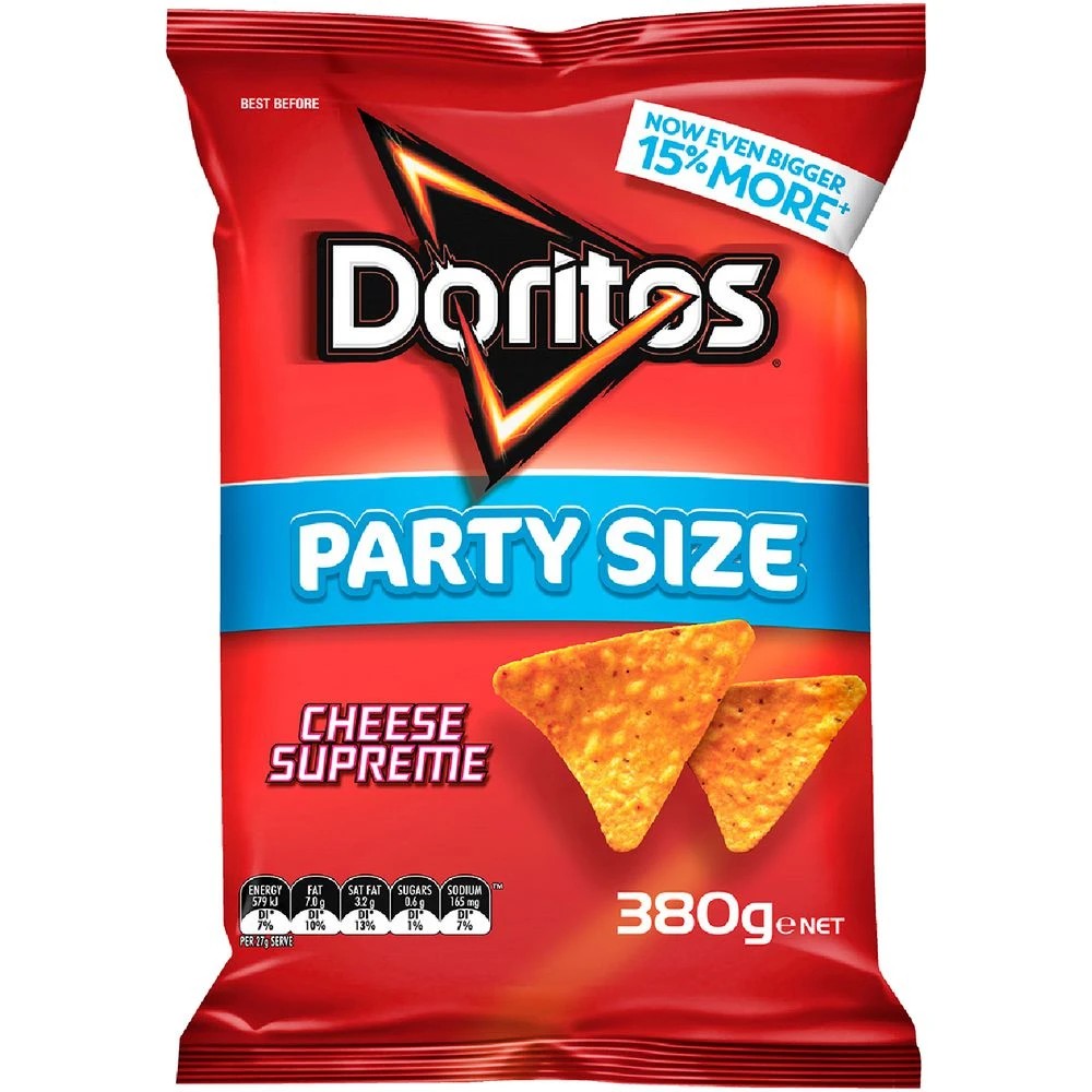 1 Doritos Cheese Supreme Corn Chips 380g, 1 of 3