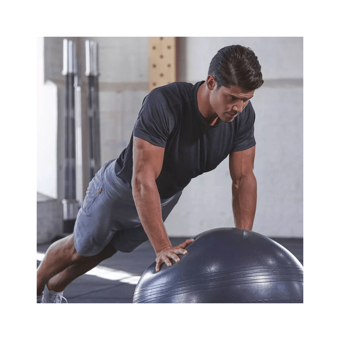 8 Adidas Gym Ball 75cm Anti-Burst Anti-Slip With Hand Pump Holds Up To 110kg - Grey, 8 of 8