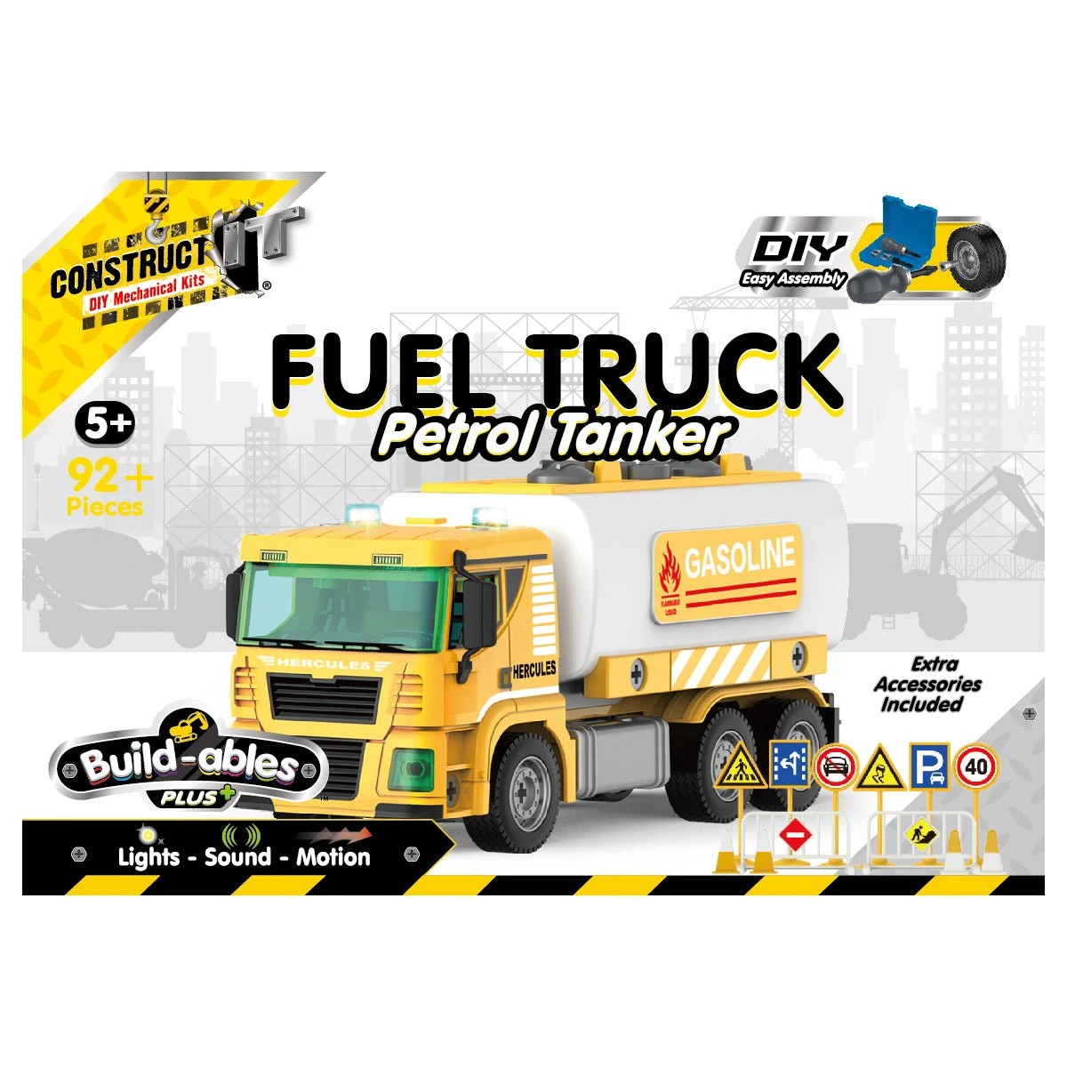 3 Constructit Buildables Plus Fuel Truck Petrol Tanker, 3 of 4