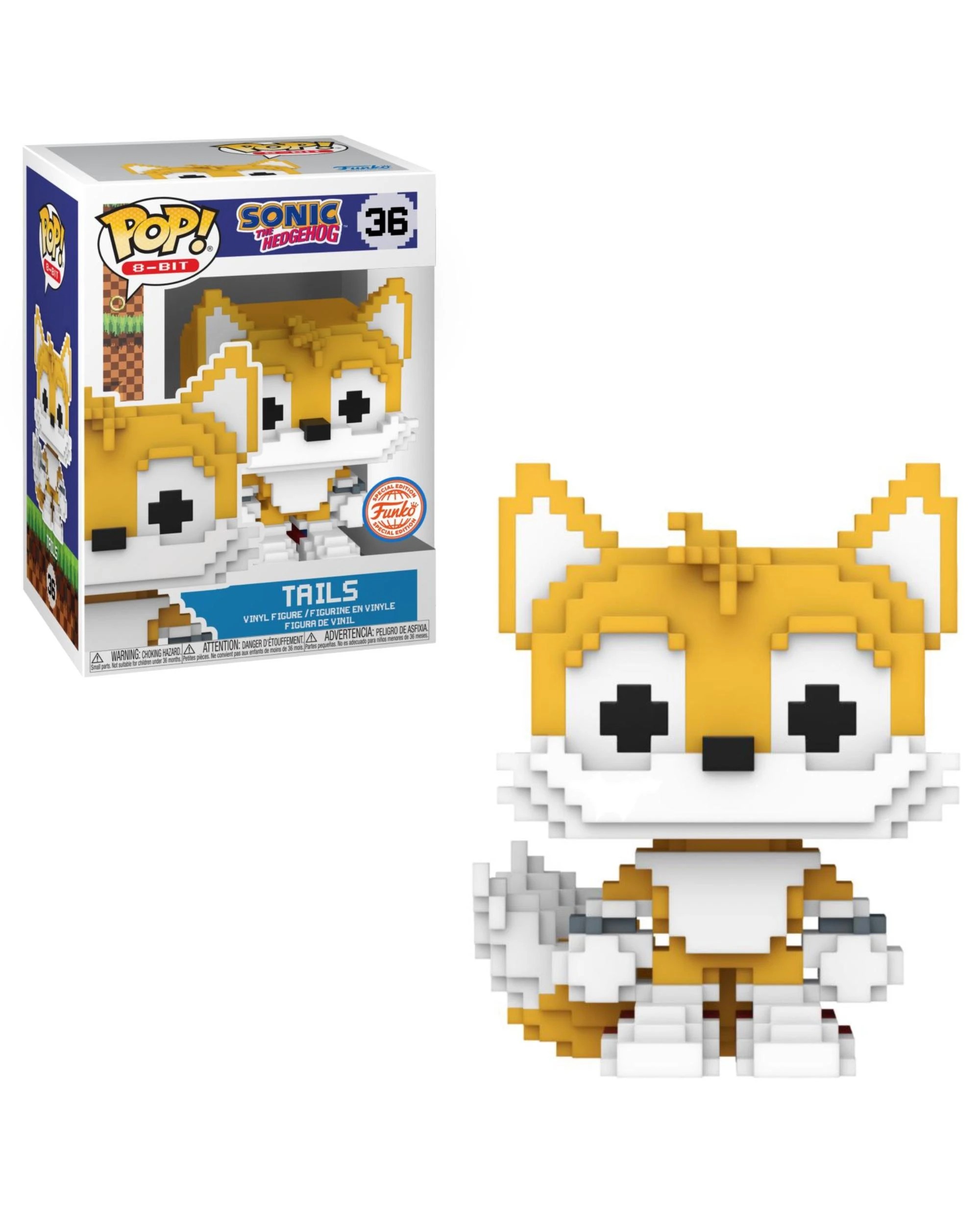 1 Sonic the Hedgehog Tails 8-Bit Funko POP! Vinyl, 1 of 3
