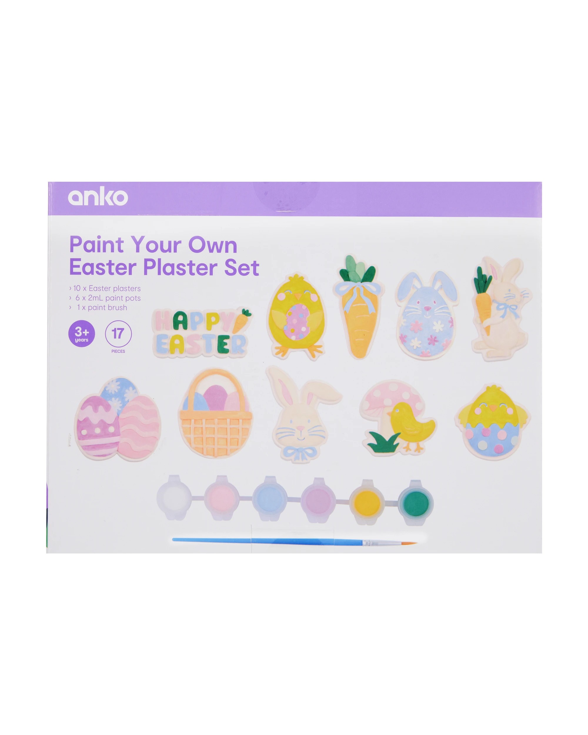 7 17 Piece Paint Your Own Easter Plaster Set, 7 of 7