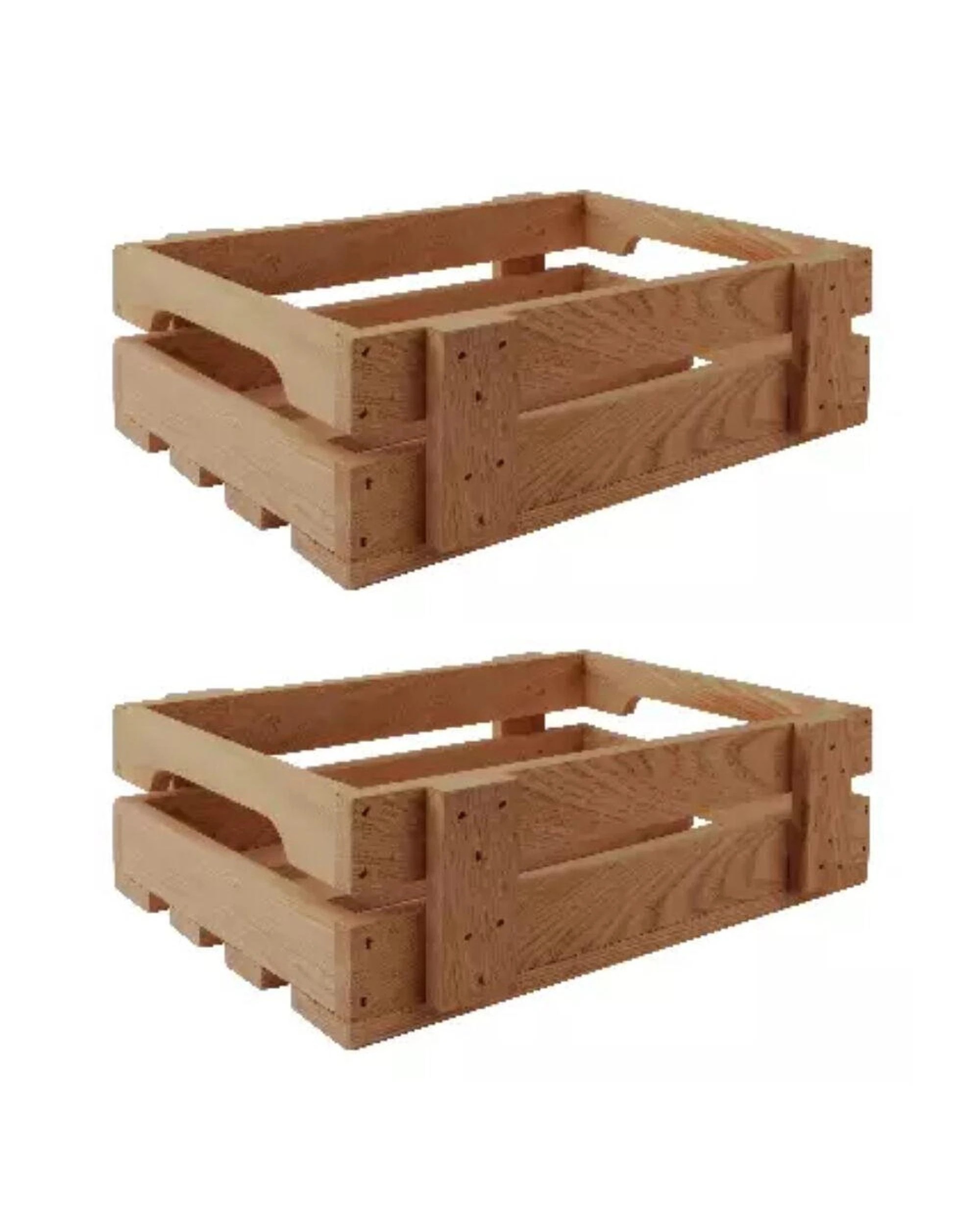 1 Athena Brooklyn Jersey Crate 30 x 20 x 90cm Acacia Wood  Set of 2, 1 of 3