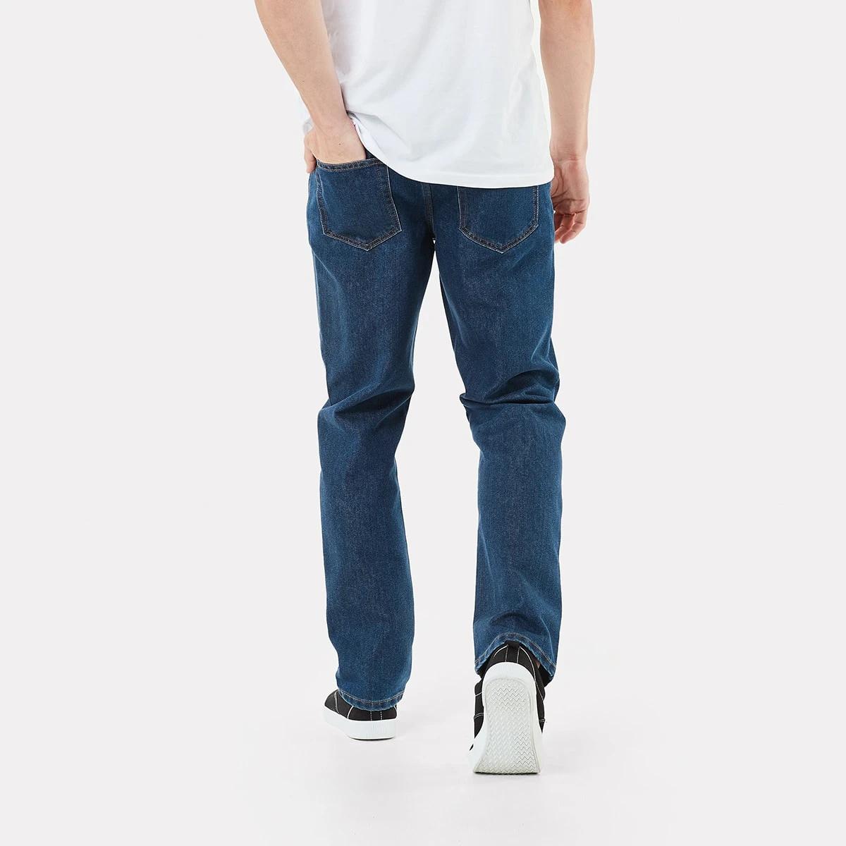 4 Straight Stretch Jeans Mid Wash, 4 of 6