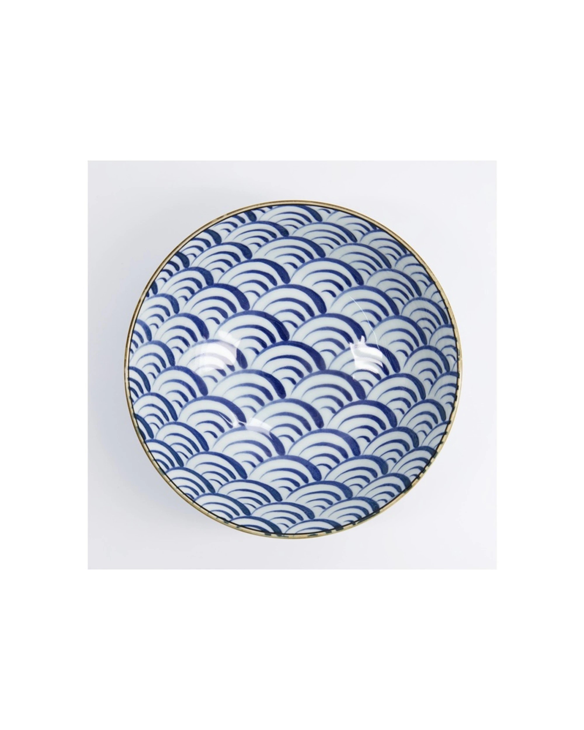 3 Tokyo Design Natsu Nami Ramen Bowl 21x8cm Porcelain Dishwasher Microwave Safe, 3 of 4