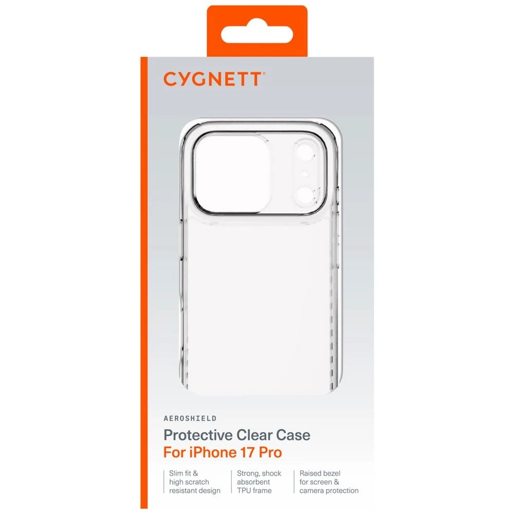 1 Cygnett AeroShield iPhone 17 Pro Clear, 1 of 3