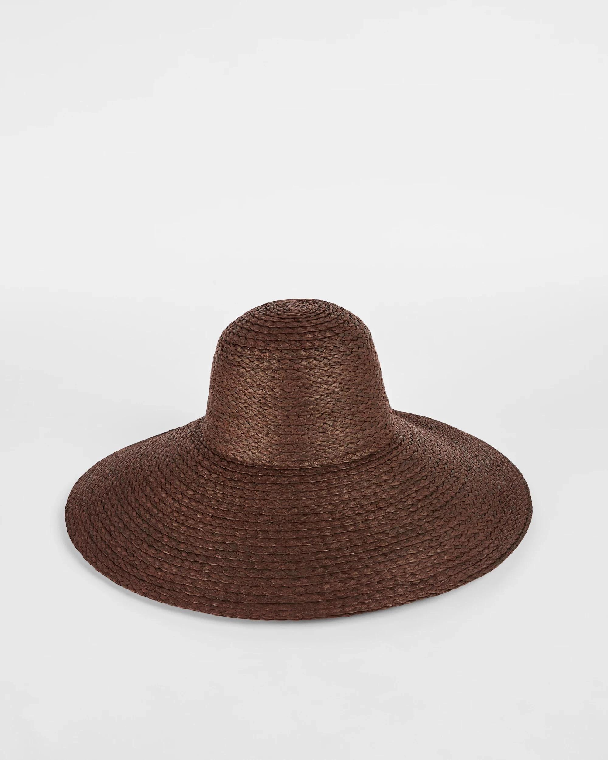 1 Target Paper Straw Wide Brim Hat CHOCOLATE, 1 of 2