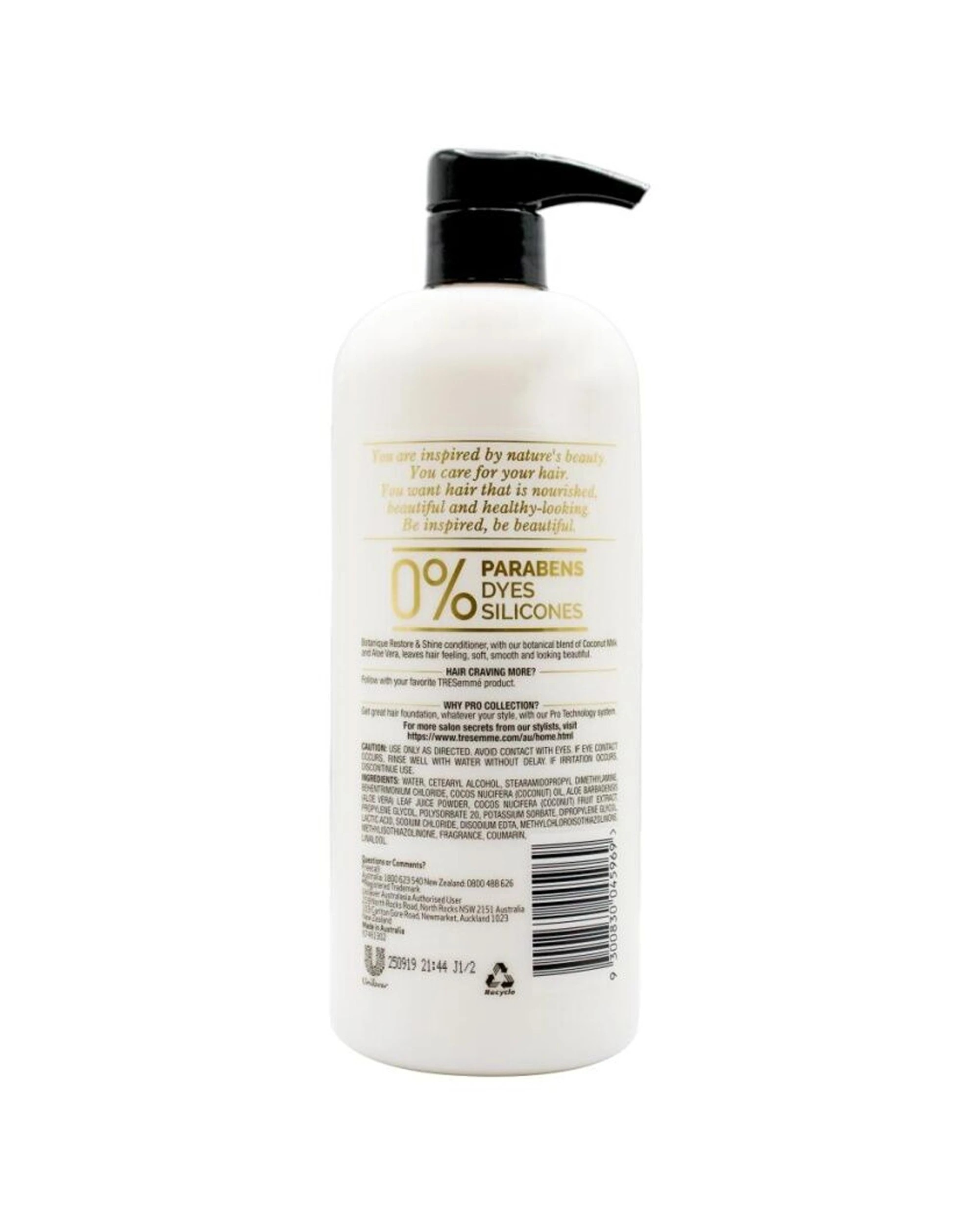 3 TRESemme 6PK Hair Conditioner Botanique Restore & Shine With Coconut Oil 750ml - White, 3 of 3