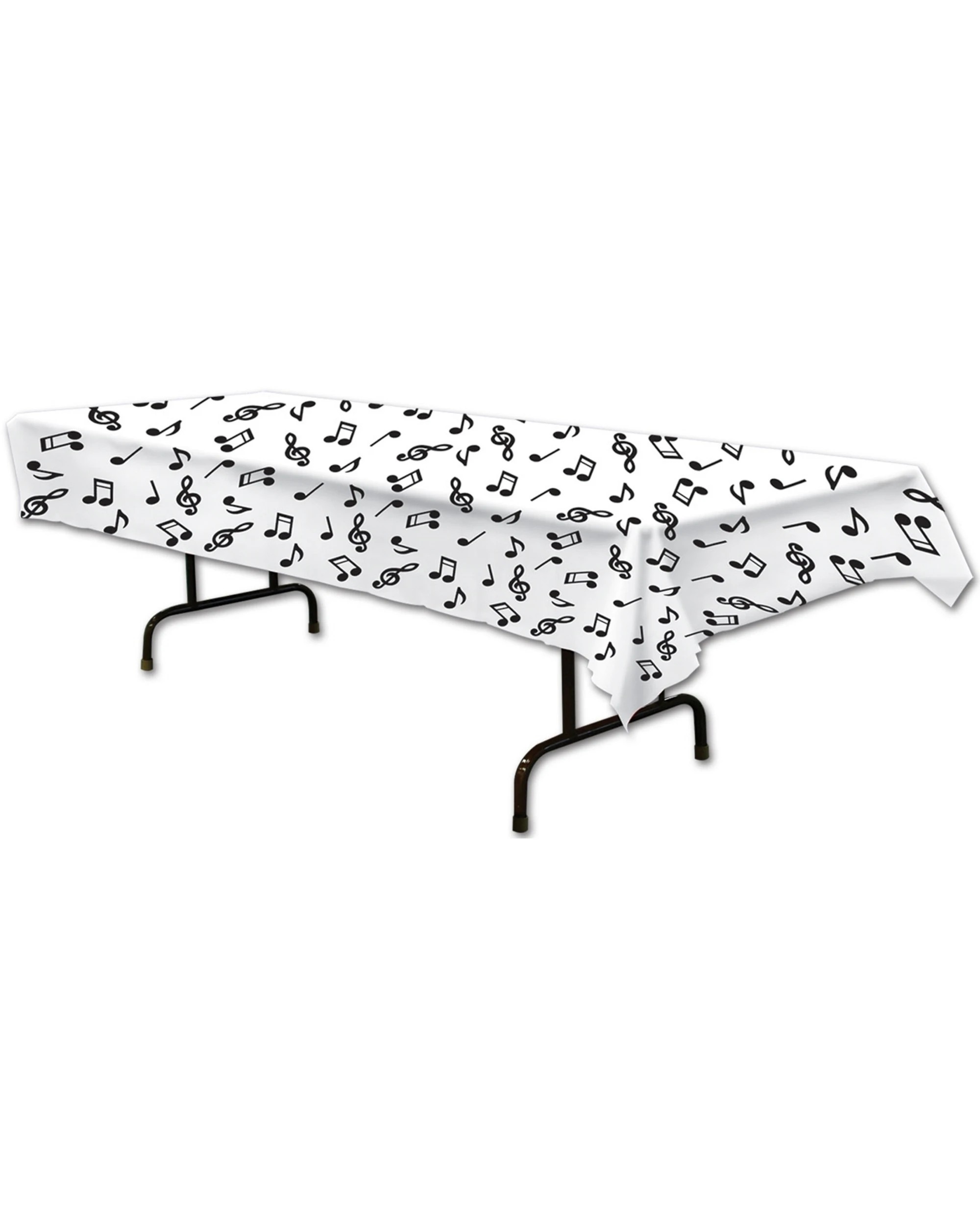 1 Beistle Musical Notes Plastic Tablecloth - Pattern, 1 of 1