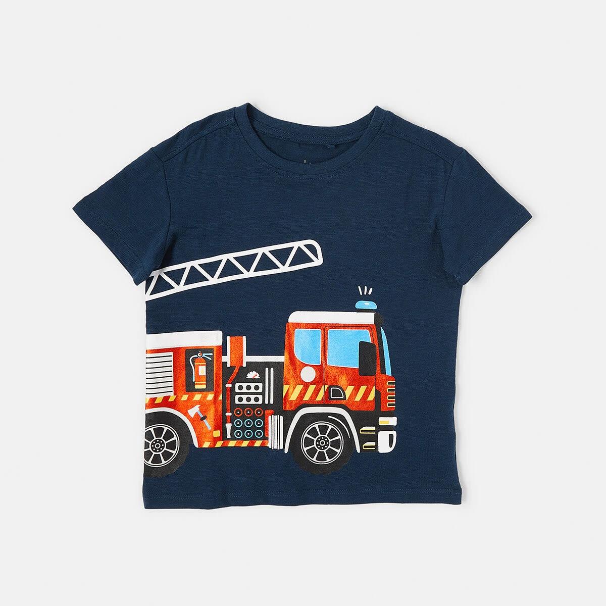 7 Foil Print T-shirt Dress Fire, 7 of 8
