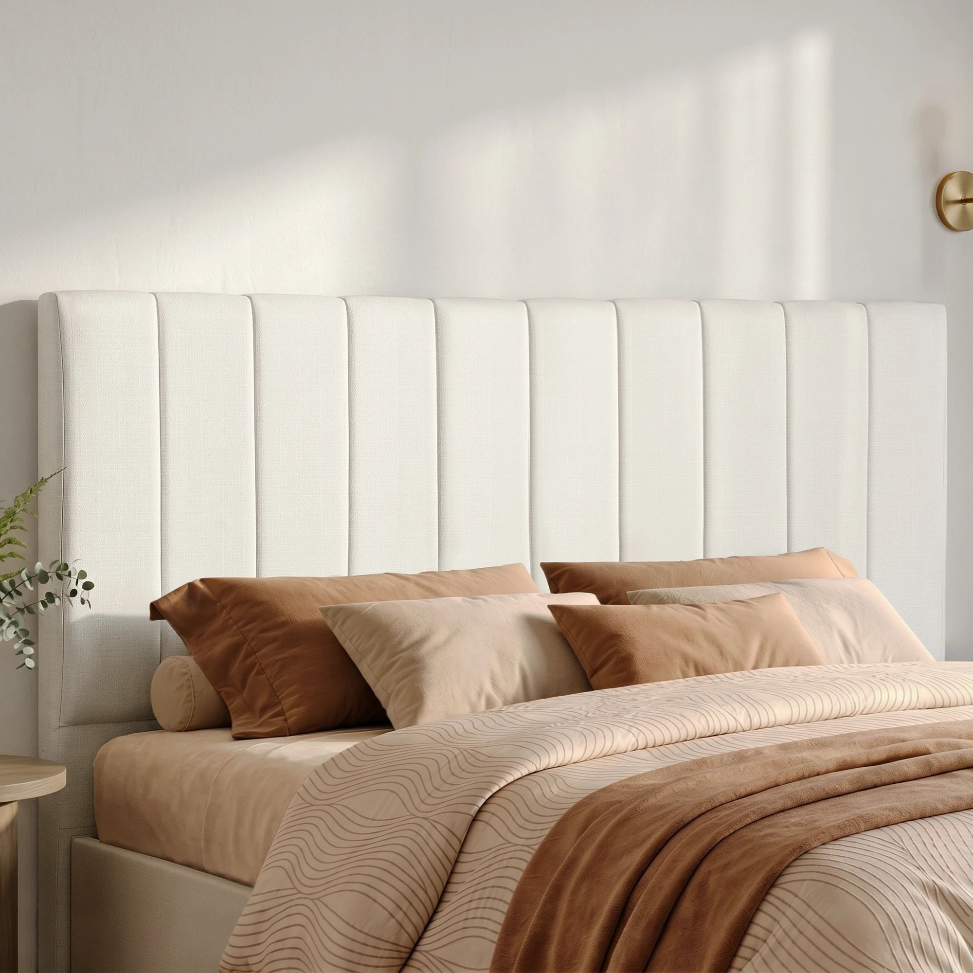 8 Artiss Bed Head Headboard King Linen 183CM - Beige, 8 of 8