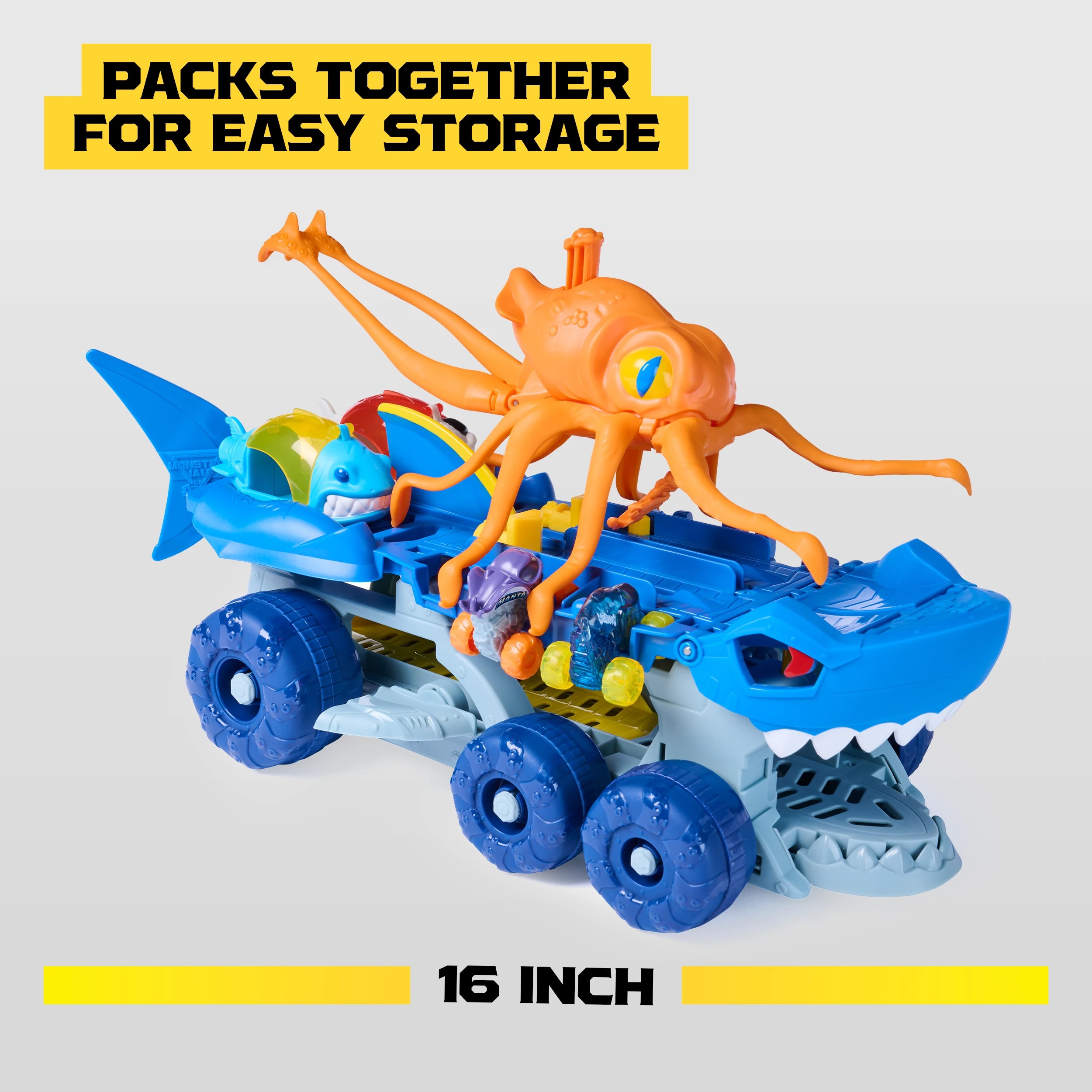 5 Monster Jam Mini Jams Squid Takedown Playset, 5 of 8