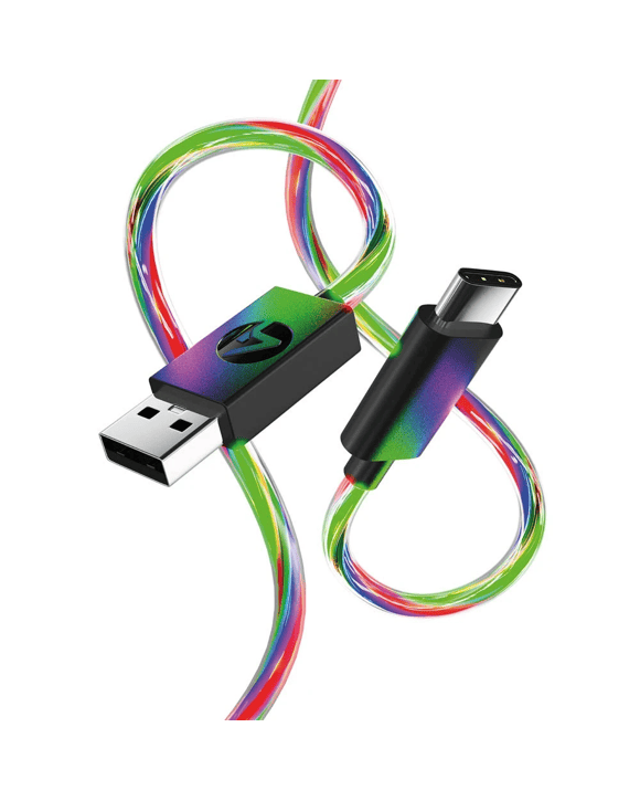 4Gamers 3m Light Up USB-C Play & Charge Cable