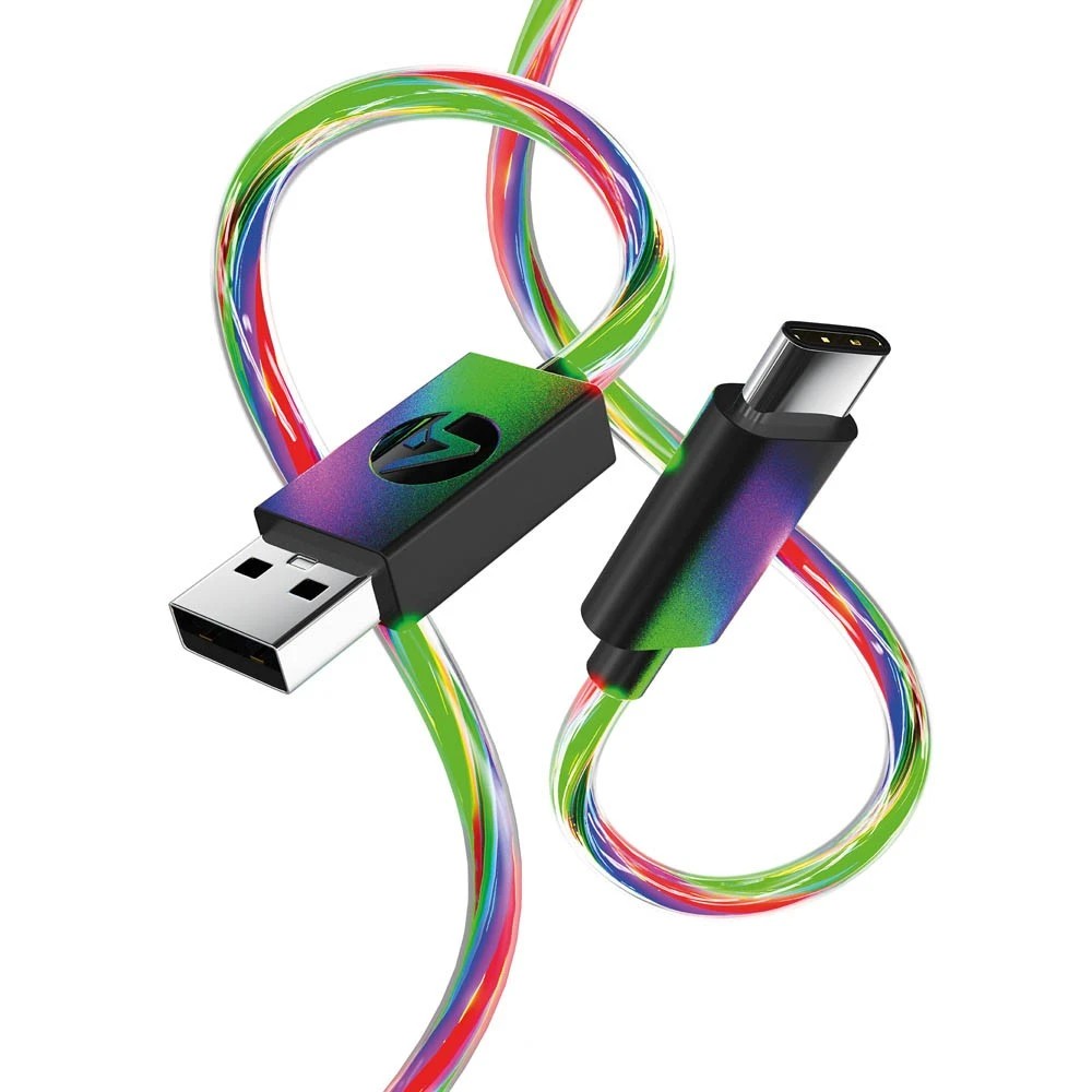 1 4Gamers 3m Light Up USB-C Play & Charge Cable, 1 of 5