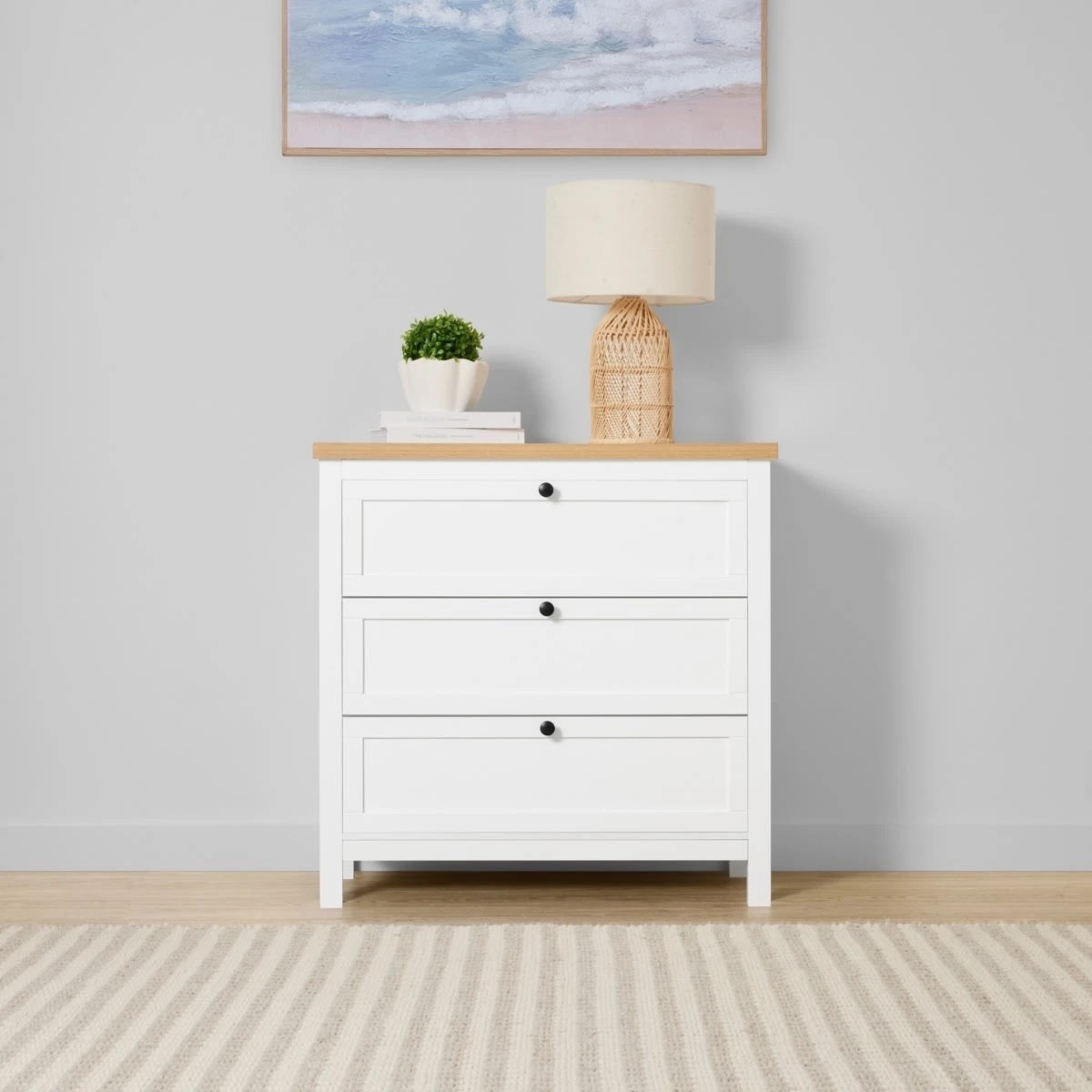 1 Camille 3 Drawer Chest, 1 of 10