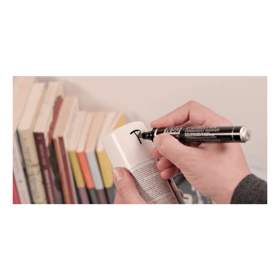 5 Pentel N50 Permanent Marker Bullet Tip Black, 5 of 7