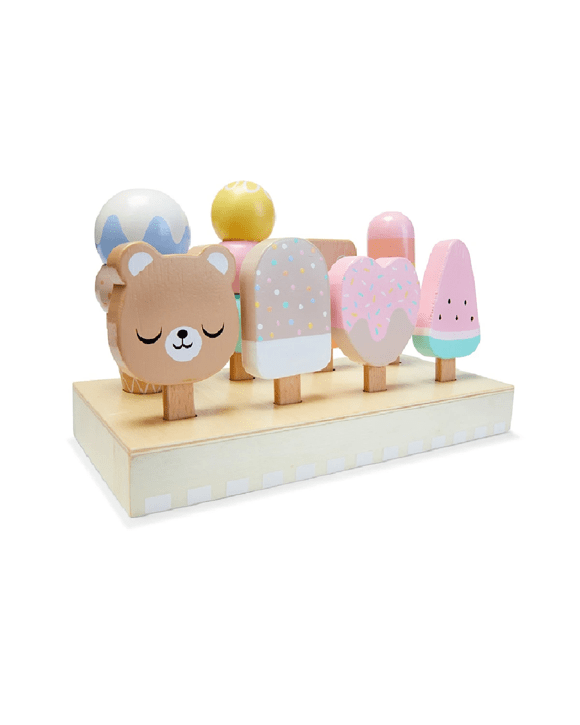 Wooden Ice Cream Tray