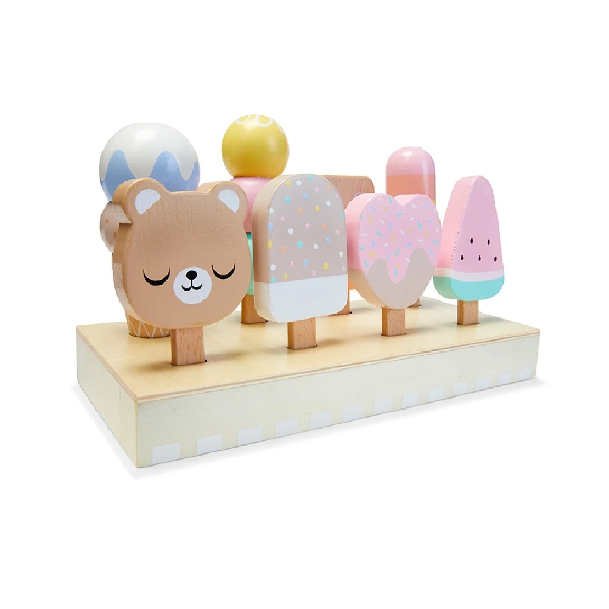 1 Wooden Ice Cream Tray, 1 of 10