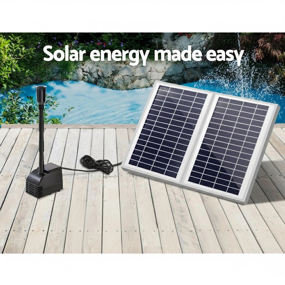 4 Gardeon Solar Pond Pump Submersible Water Fountain Kit with 2 Panels 7.2FT - Black, 4 of 7