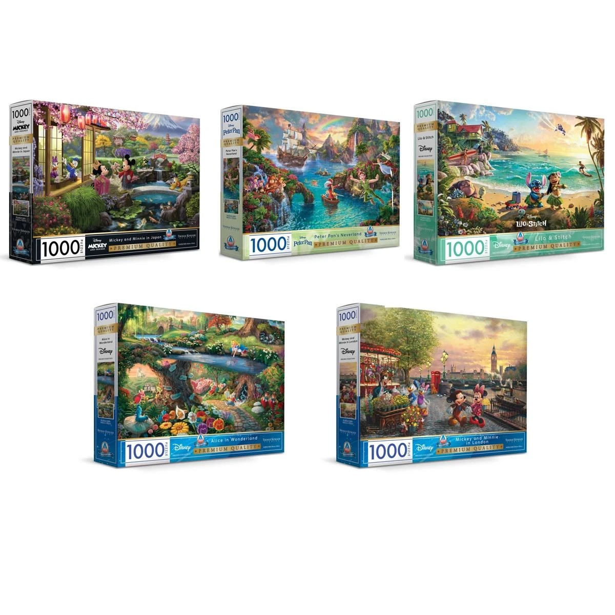1 1000 Piece Arrow Disney Gold Edition Premium Series Puzzle - Assorted, 1 of 7