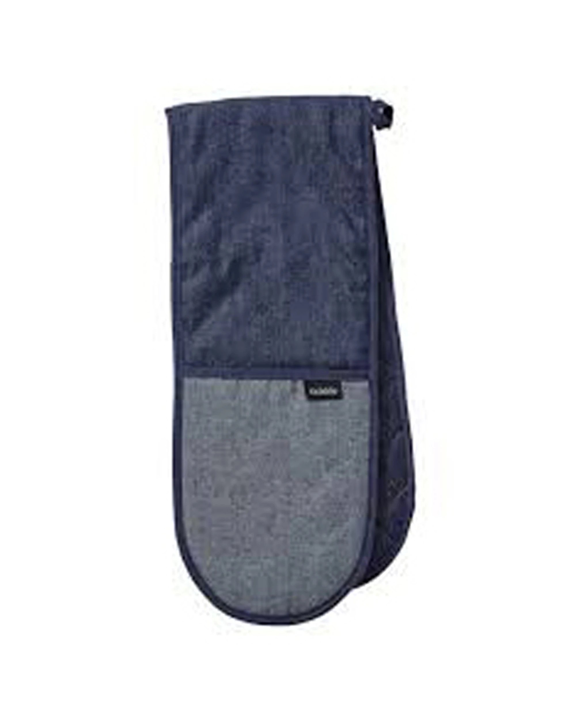 3 Ladelle Double Oven Mitt Heatproof Denim Blue with Pockets - Blue, 3 of 3