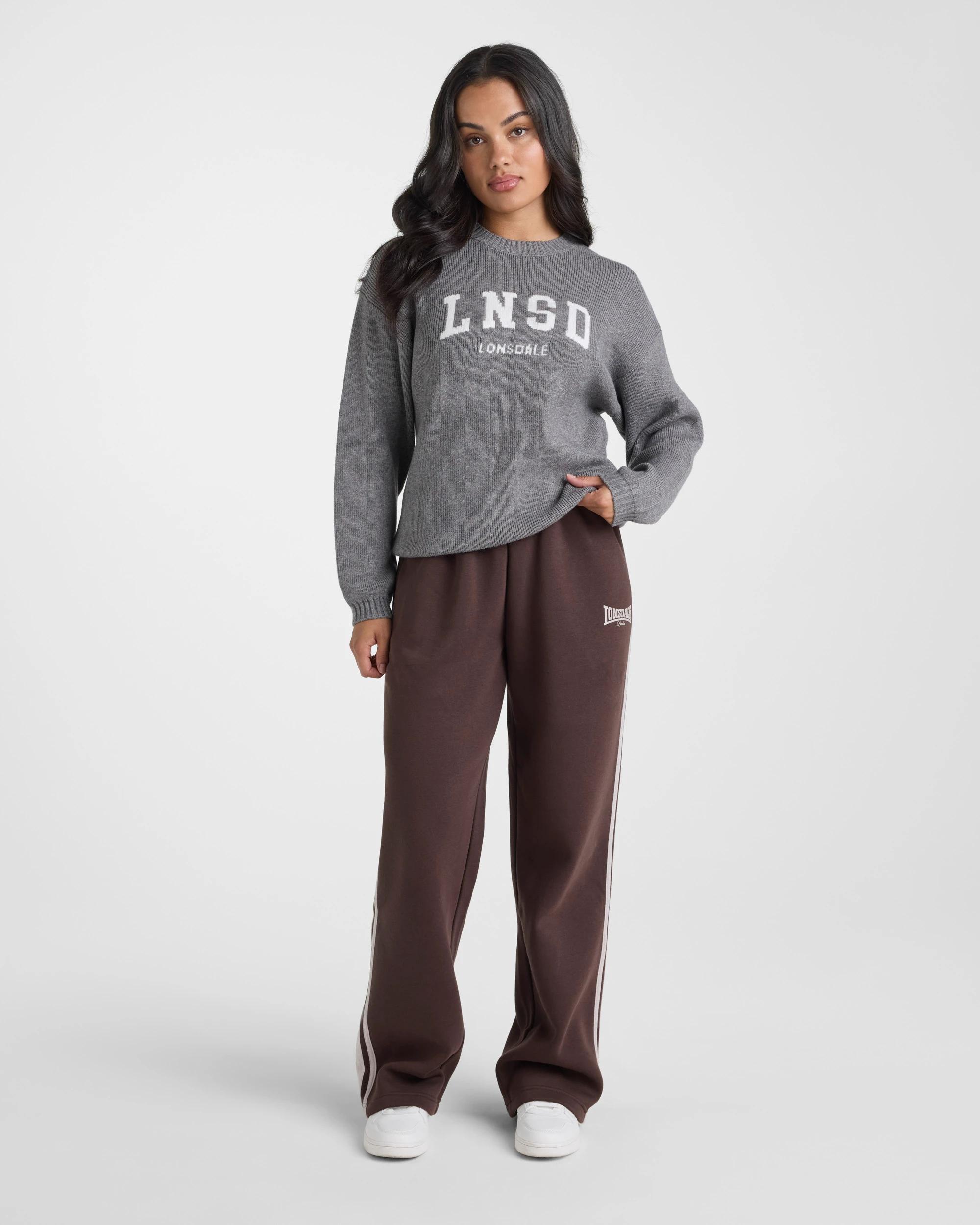 5 Lonsdale London Knit Crew GREY MARLE, 5 of 5