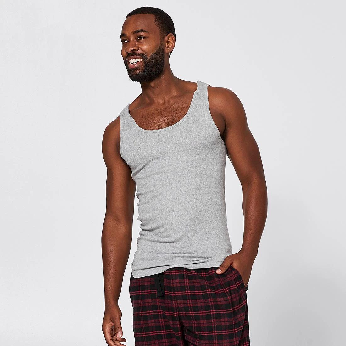 3 Maxx 3 Pack Seamfree Singlets; Style: 196613 WHITE / GREY / BLACK, 3 of 9