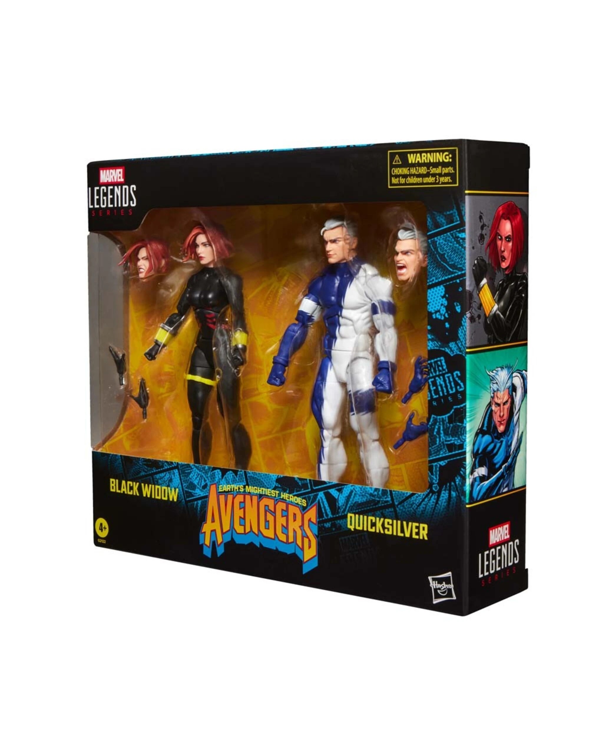 4 Marvel - Avengers - Marvel Legends Series Black Widow and Quicksilver 2-Pack 6" Action Figures, 4 of 5