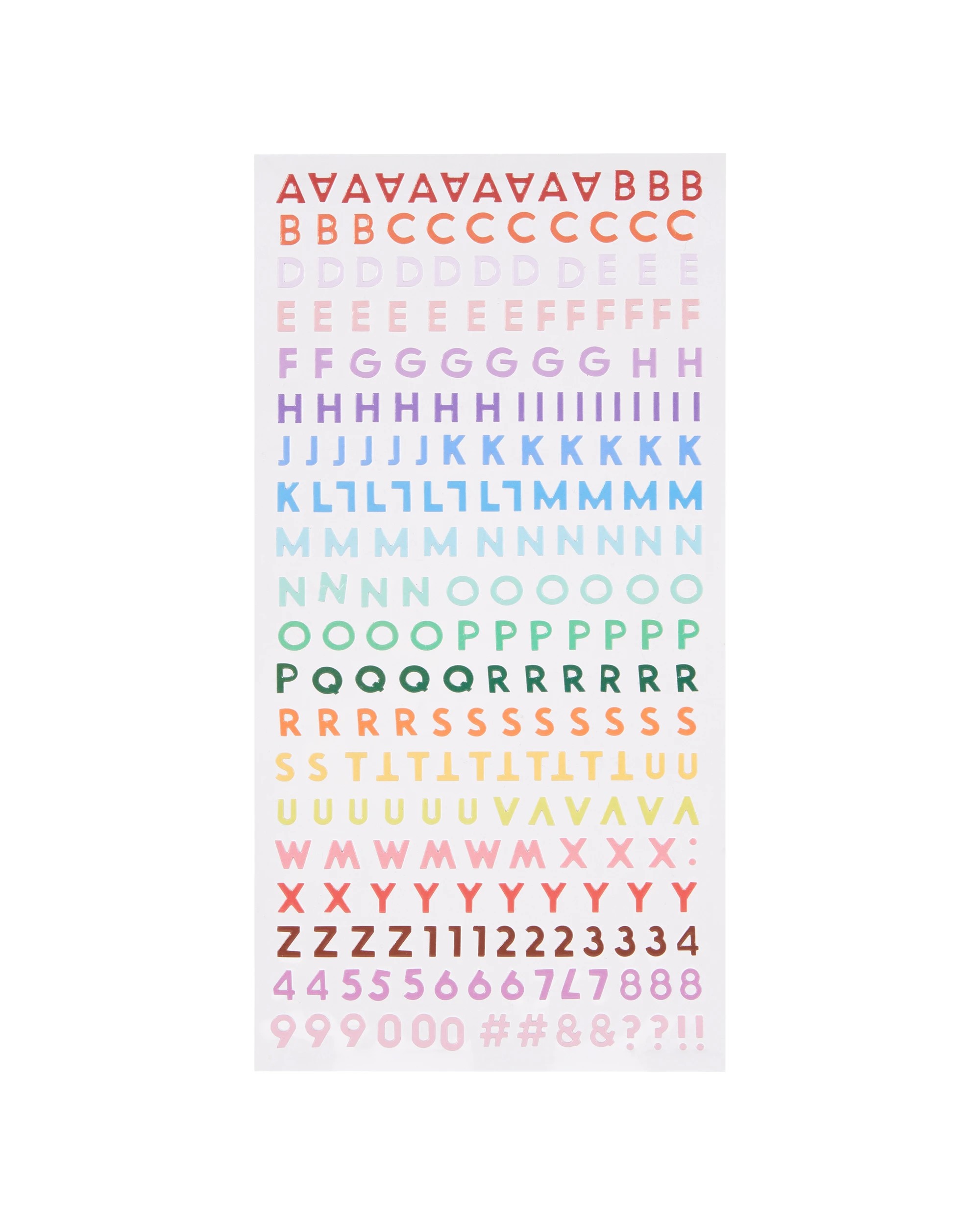 3 Alphabet Stickers - Colours, 3 of 4