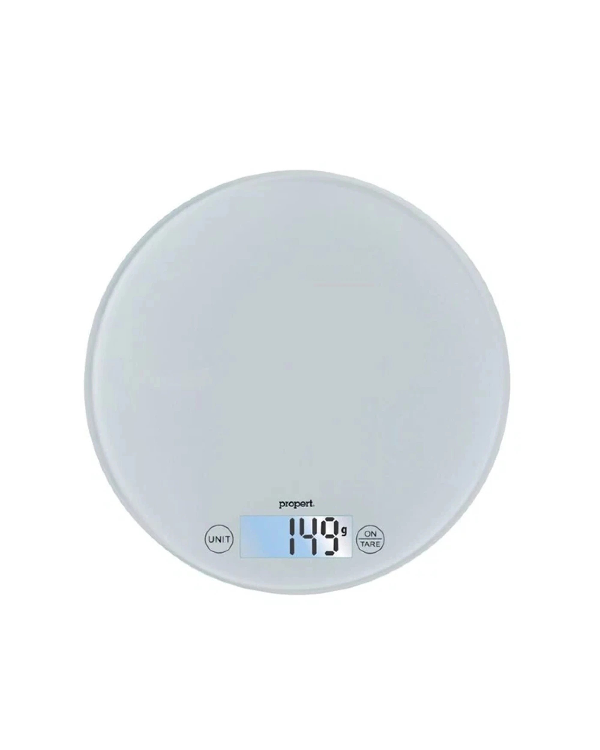 1 Propert Disque 3 Tempered Glass Kitchen Scales in White, 1 of 1