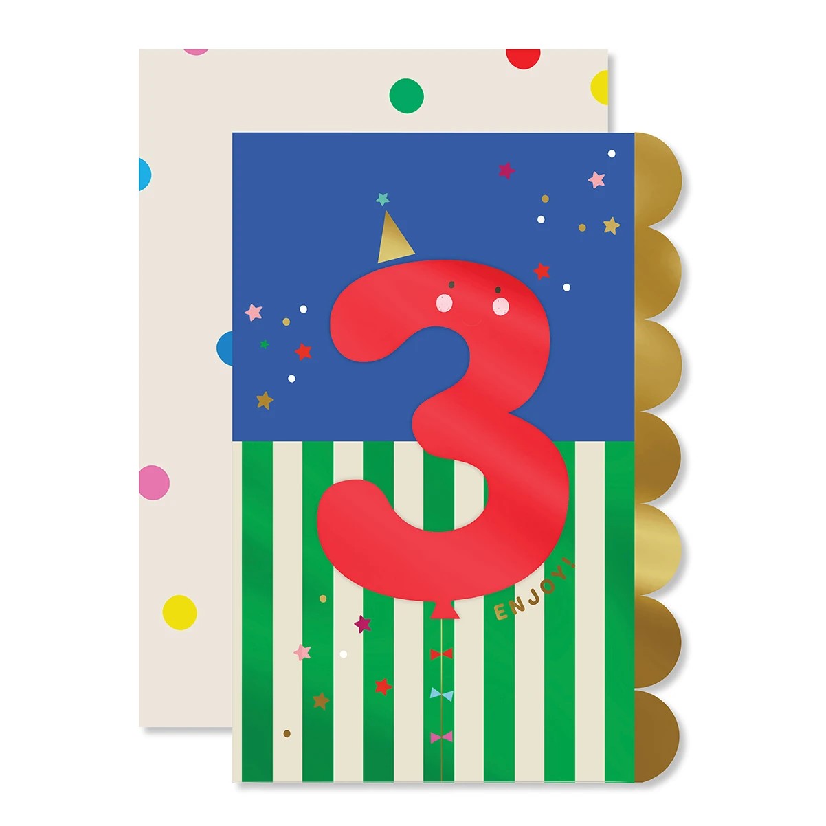 1 Hallmark 3rd Birthday Card - Balloon, 1 of 3
