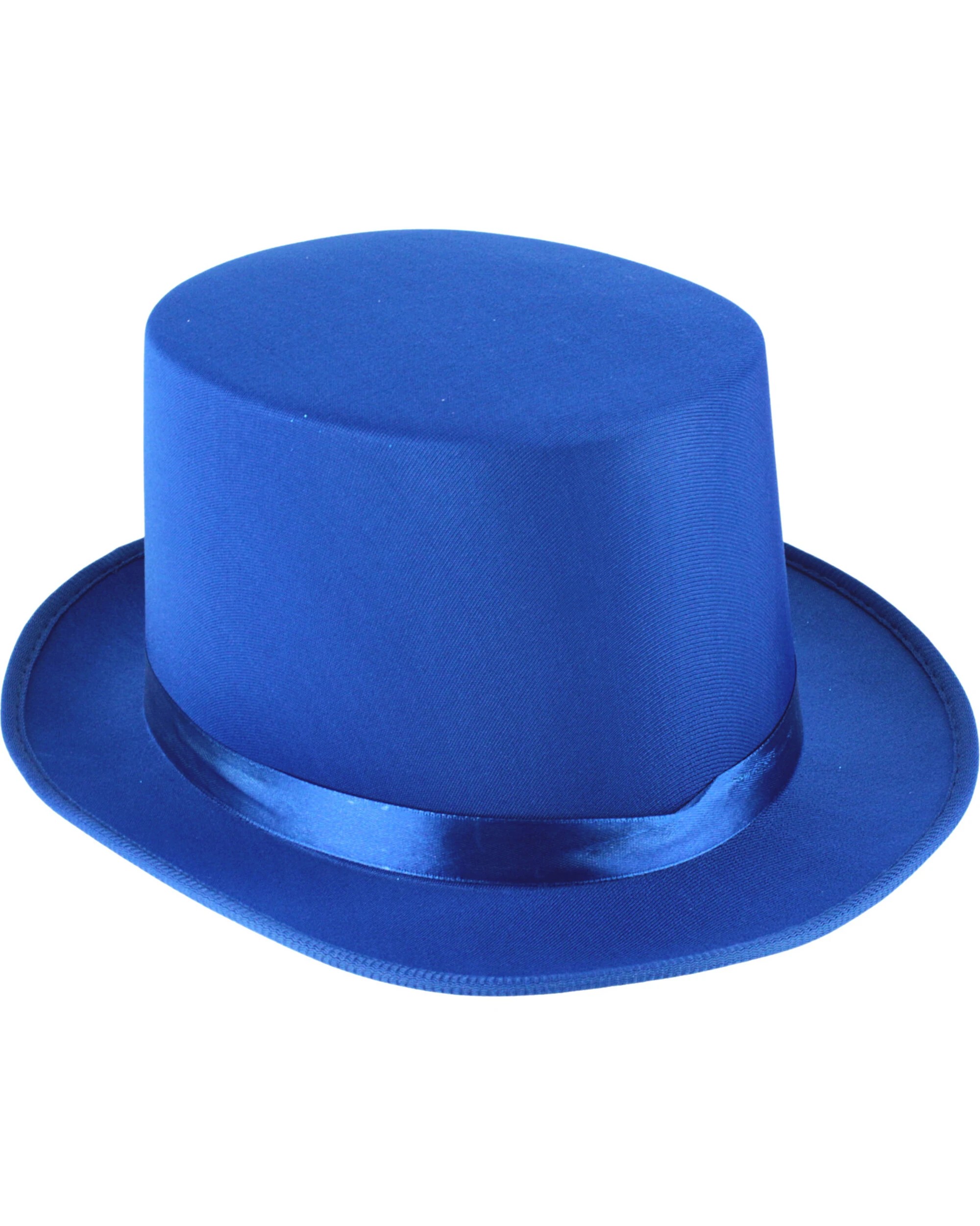 1 Partyrama Adult Top Hat - ONE SIZE - Blue, 1 of 1