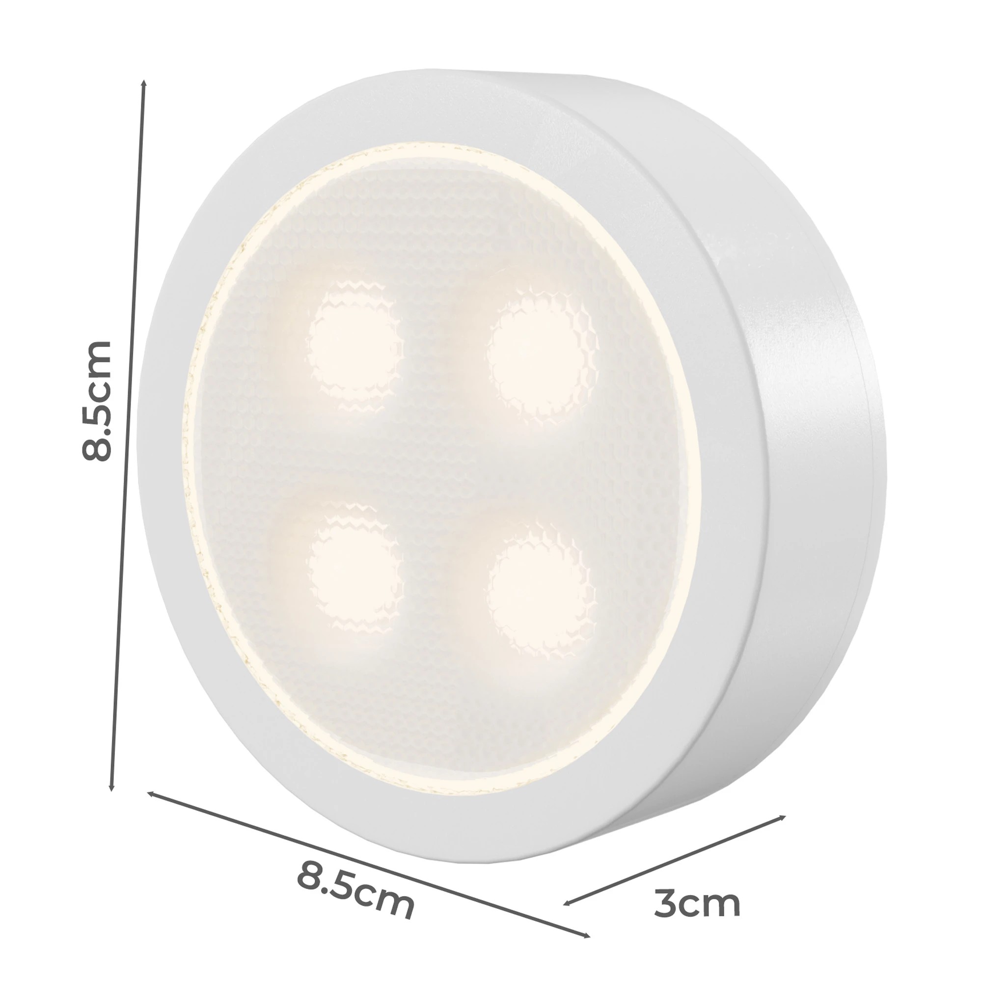 3 Emitto 3Xwireless Led Puck Lights With Remote Control, 3 of 8