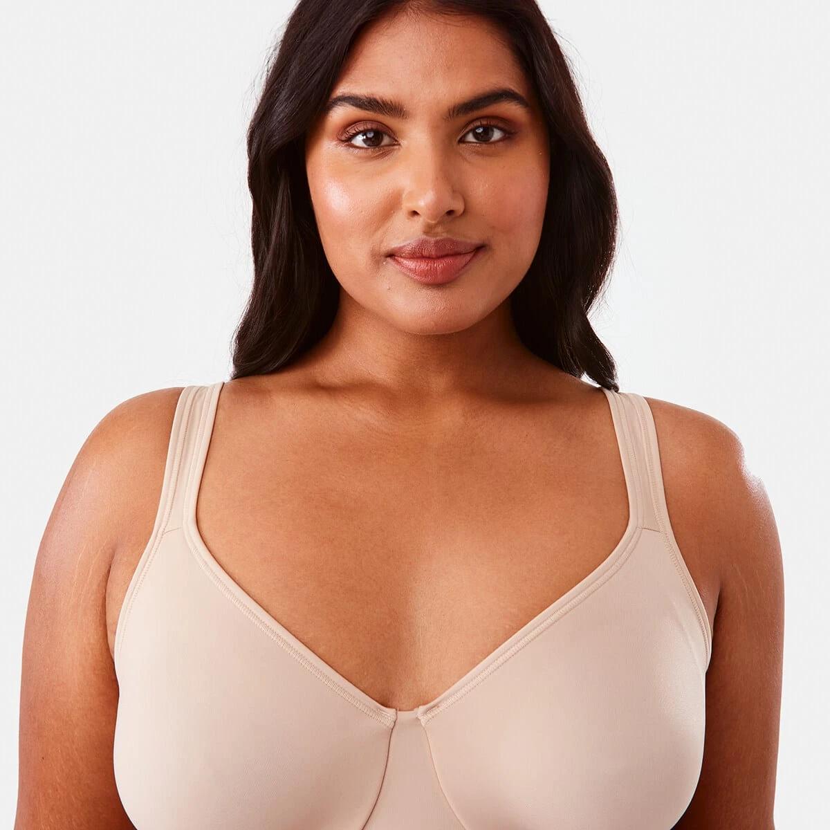 7 2 Pack Full Figure Soft Cup Bra BLACK, LIGHT FAWN, 7 of 9