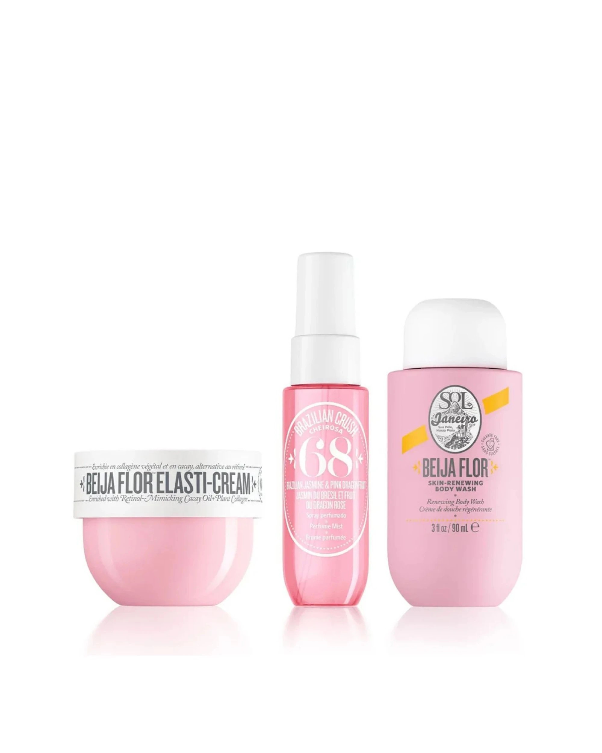 3 Sol de Janeiro Beija Flor Jet Set (Elasti Cream 50ml, Body Wash 90ml, Perfume Mist 30ml), 3 of 3