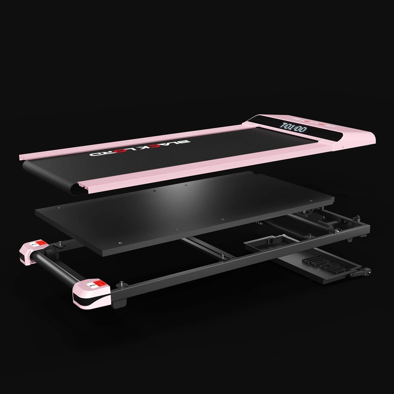 5 Black Lord Treadmill Electric Walking Pad Steel Frame Under Desk Gym 410mm - Pink, 5 of 10