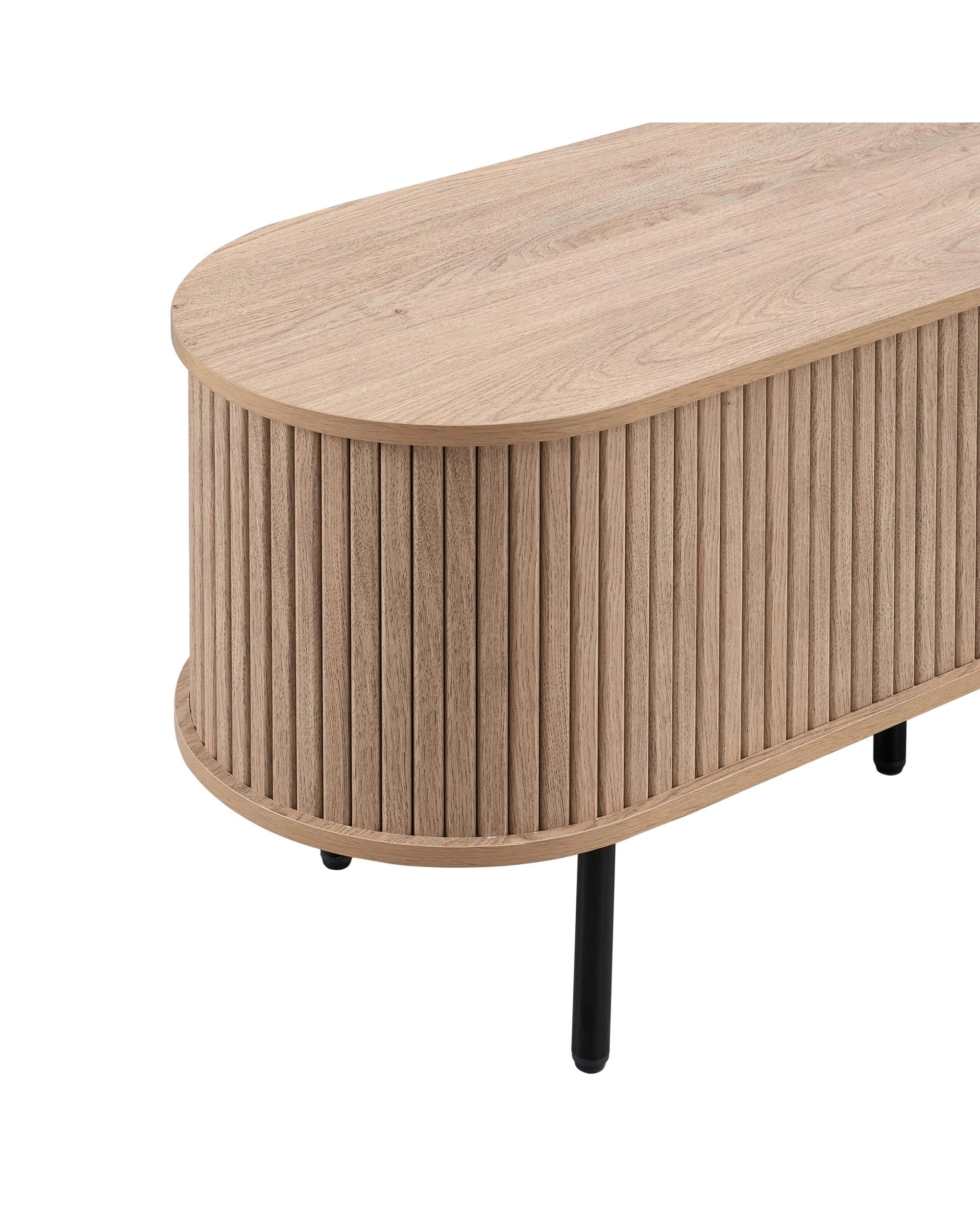 7 Kodu TV Entertainment Unit 170cm 2 Doors Oak - Natural, 7 of 8