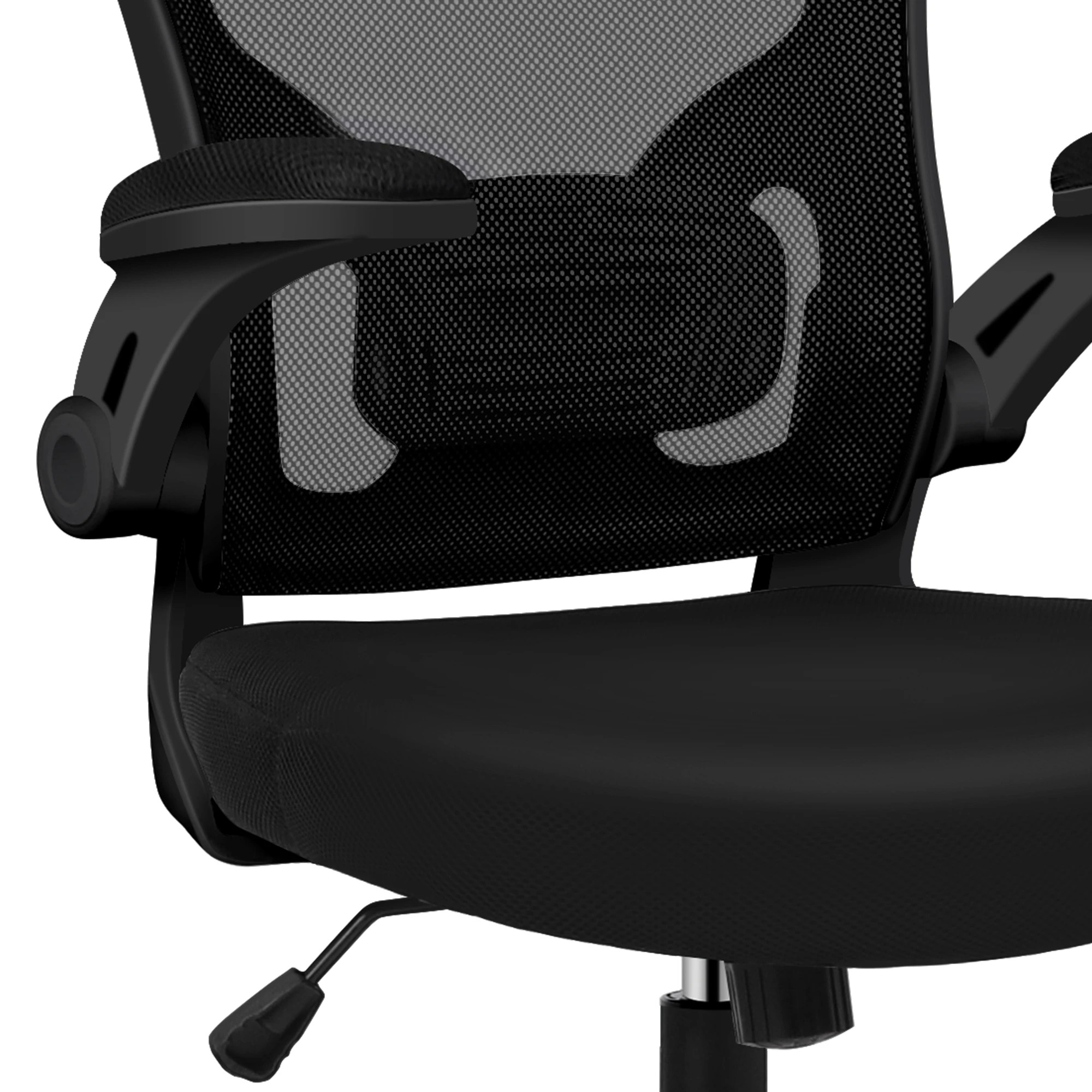 6 Alfordson Mesh Office Chair Executive Fabric Computer Seat Gaming Racing Tilt - Black, 6 of 10