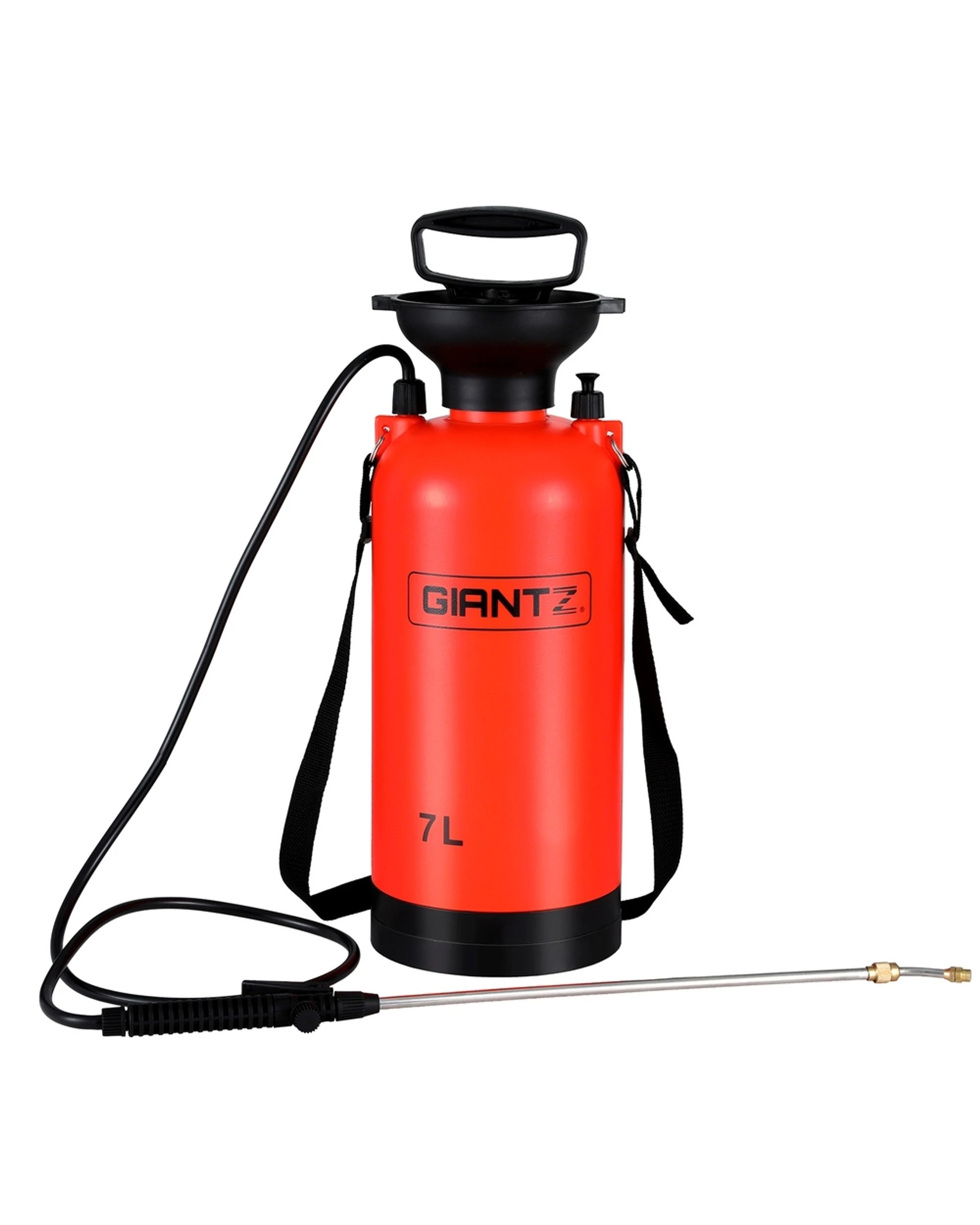 1 Giantz Weed Sprayer Pressure 7L Shoulder Garden Spray - Orange, 1 of 7