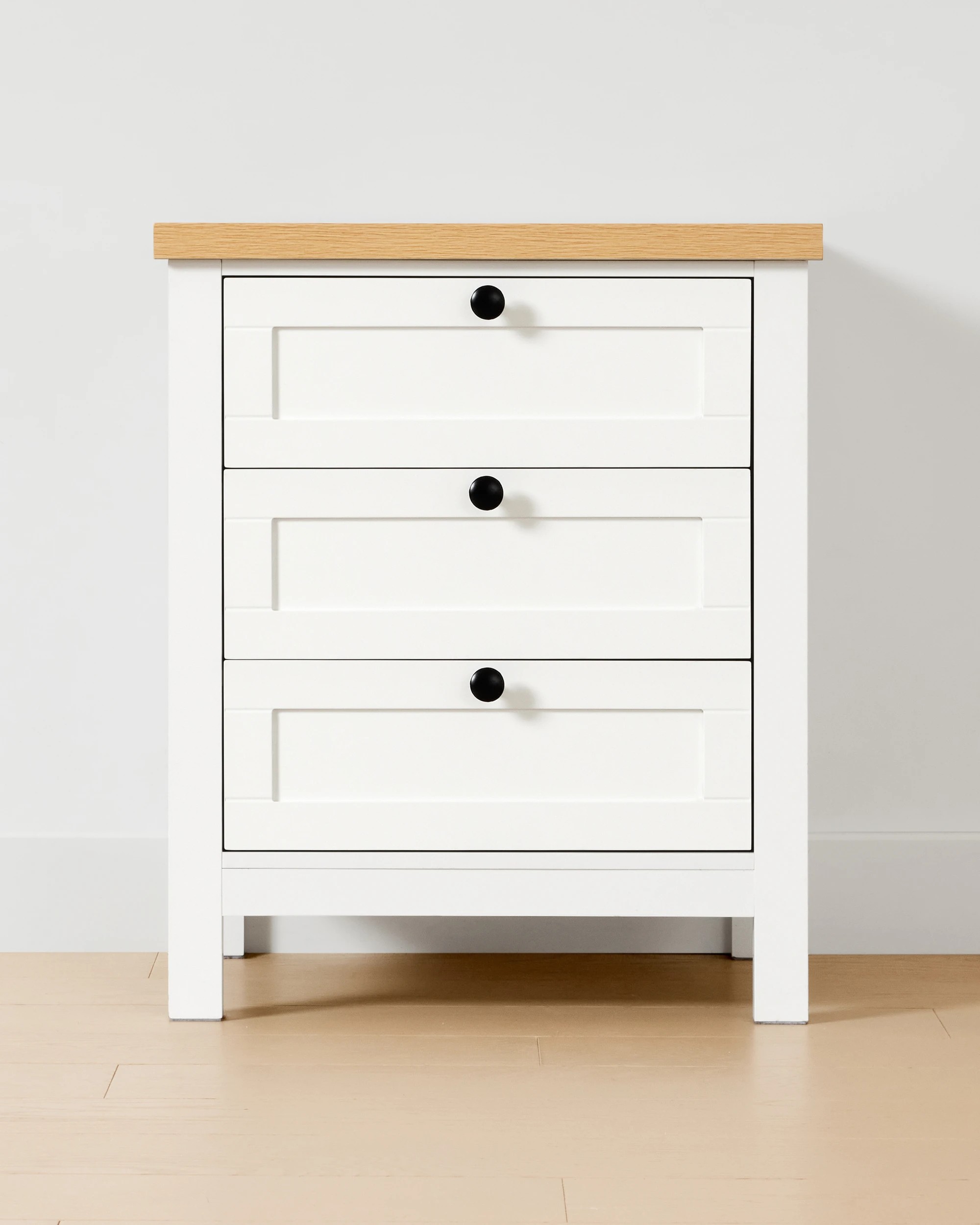 3 Camille 3 Drawer Bedside Table - White, 3 of 9