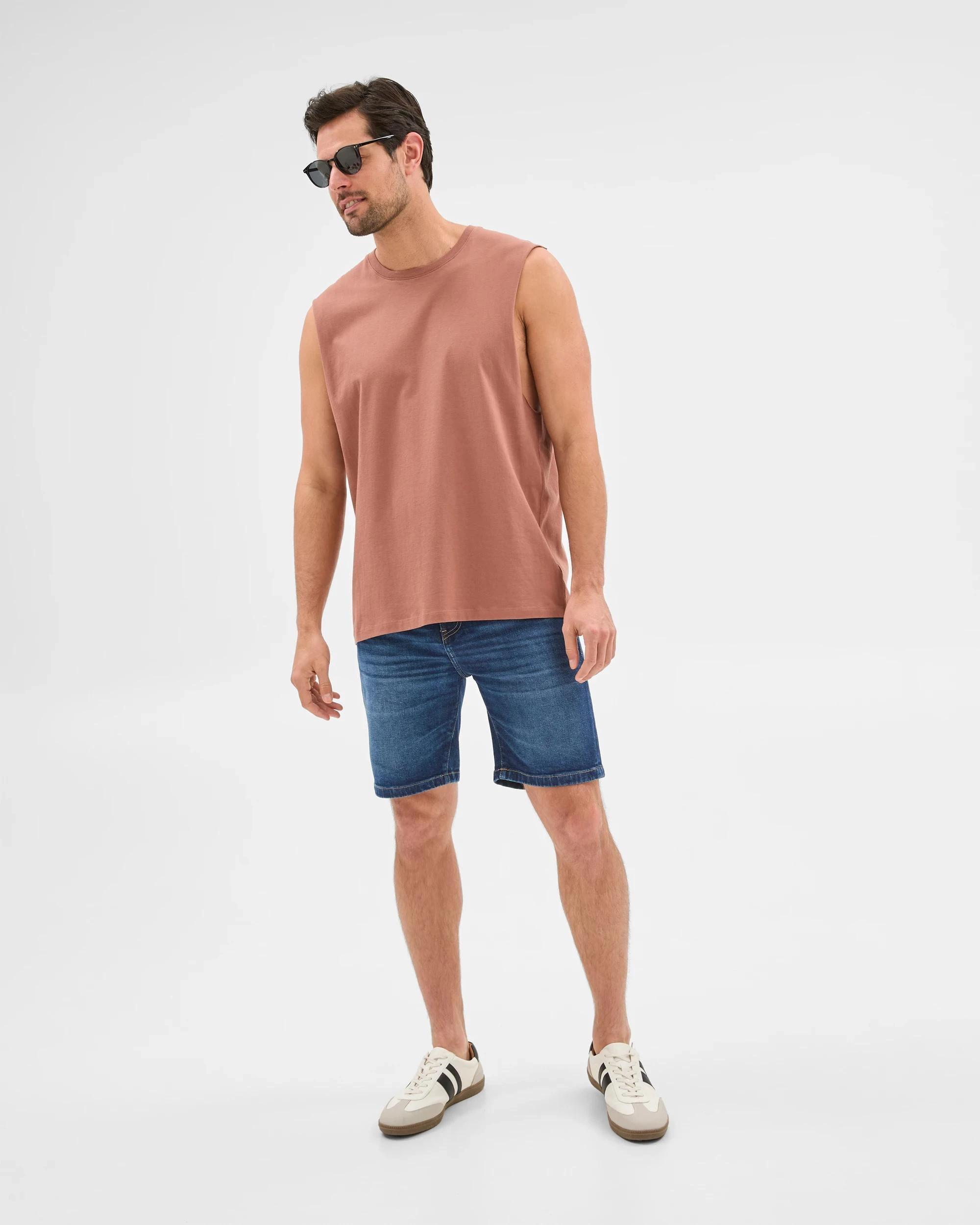 3 Target Australian Cotton Plain Tank Top COGNAC, 3 of 6