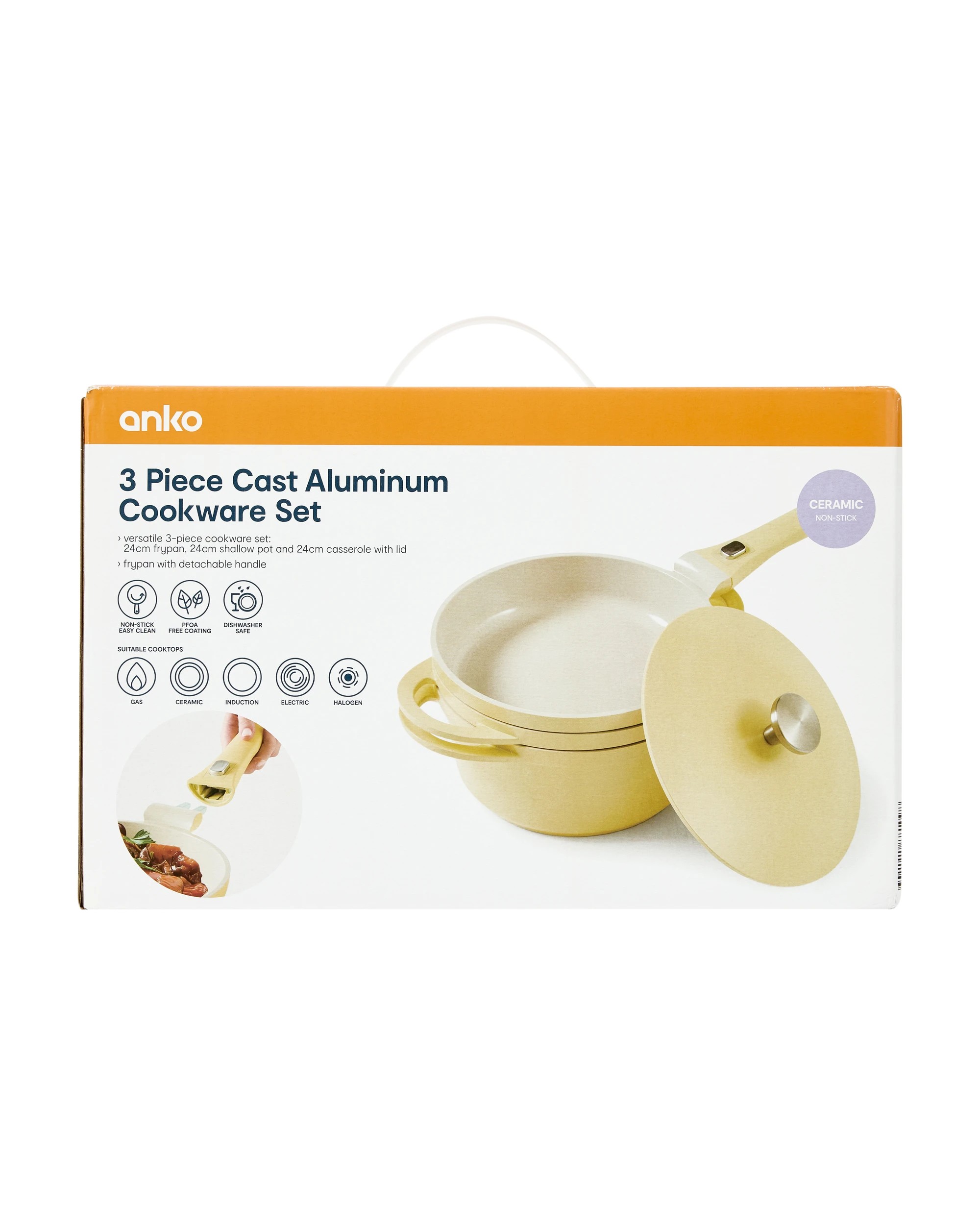 10 3 Piece Cast Aluminium Cookware Set, 10 of 10