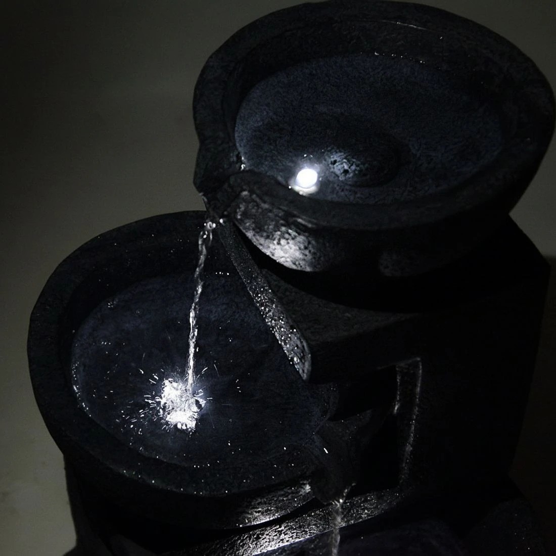 8 Gardeon Solar Water Feature Cascading Fountain 3-Tier Bowl LED Lights 60CM - Blue, 8 of 8