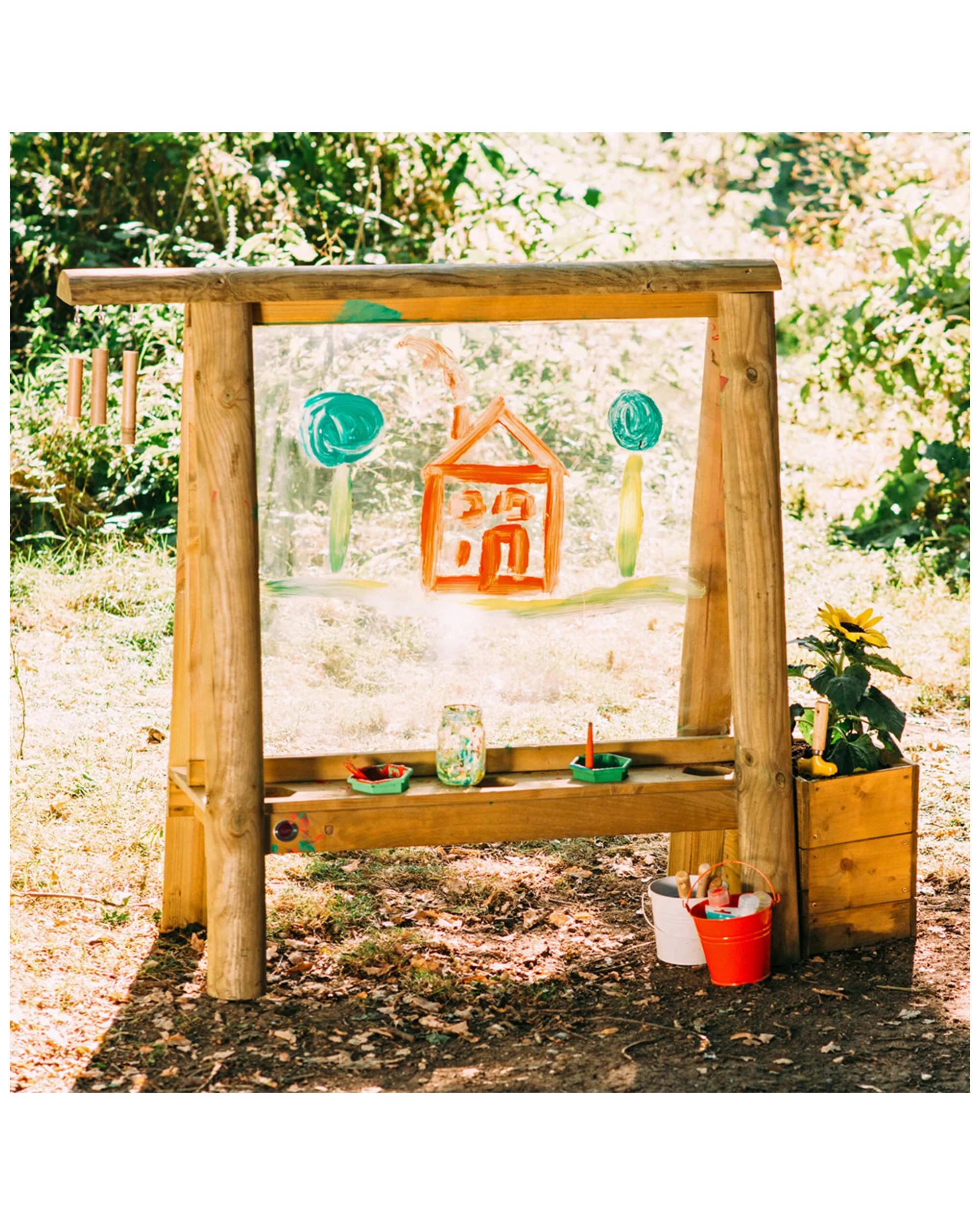 5 Plum Play Au Discovery Create And Paint Easel Outdoor Kids Art Station
 - Multi, 5 of 9