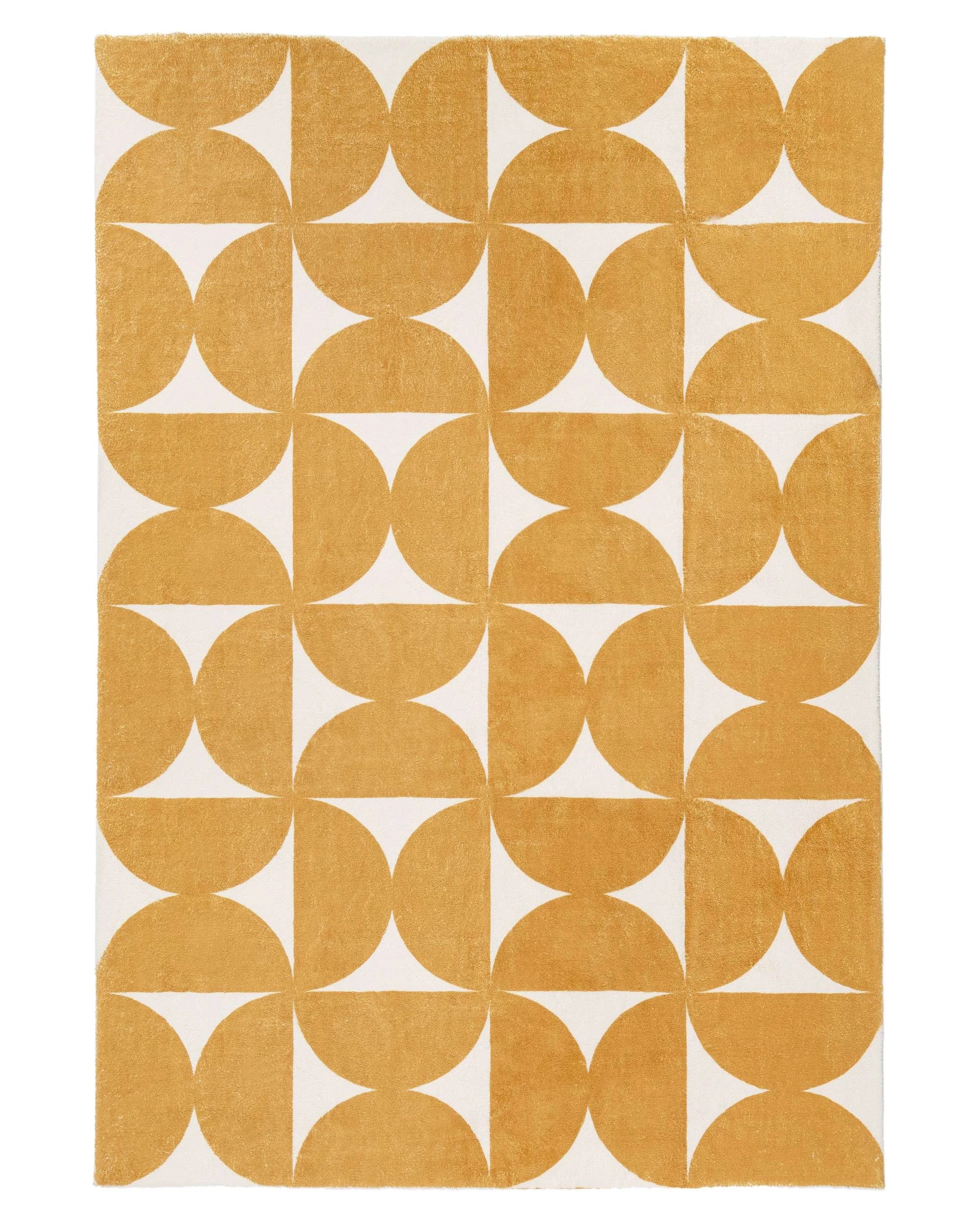 1 Loopsie Almere Geometric Washable Rug-290cm x 200cm - Gold, 1 of 7