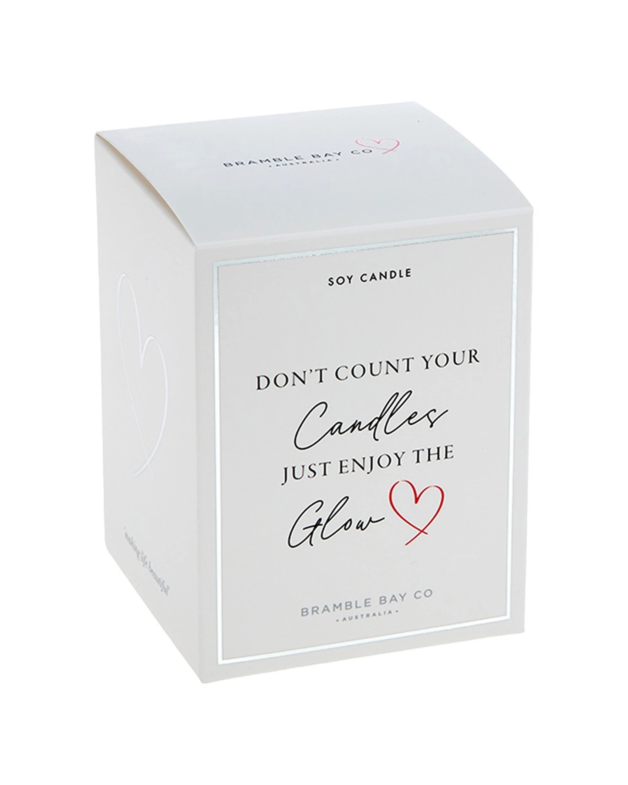 1 Bramble Bay Glow Birthday & Guava Scented Soy Candle Home Fragrance 300g - White, 1 of 2