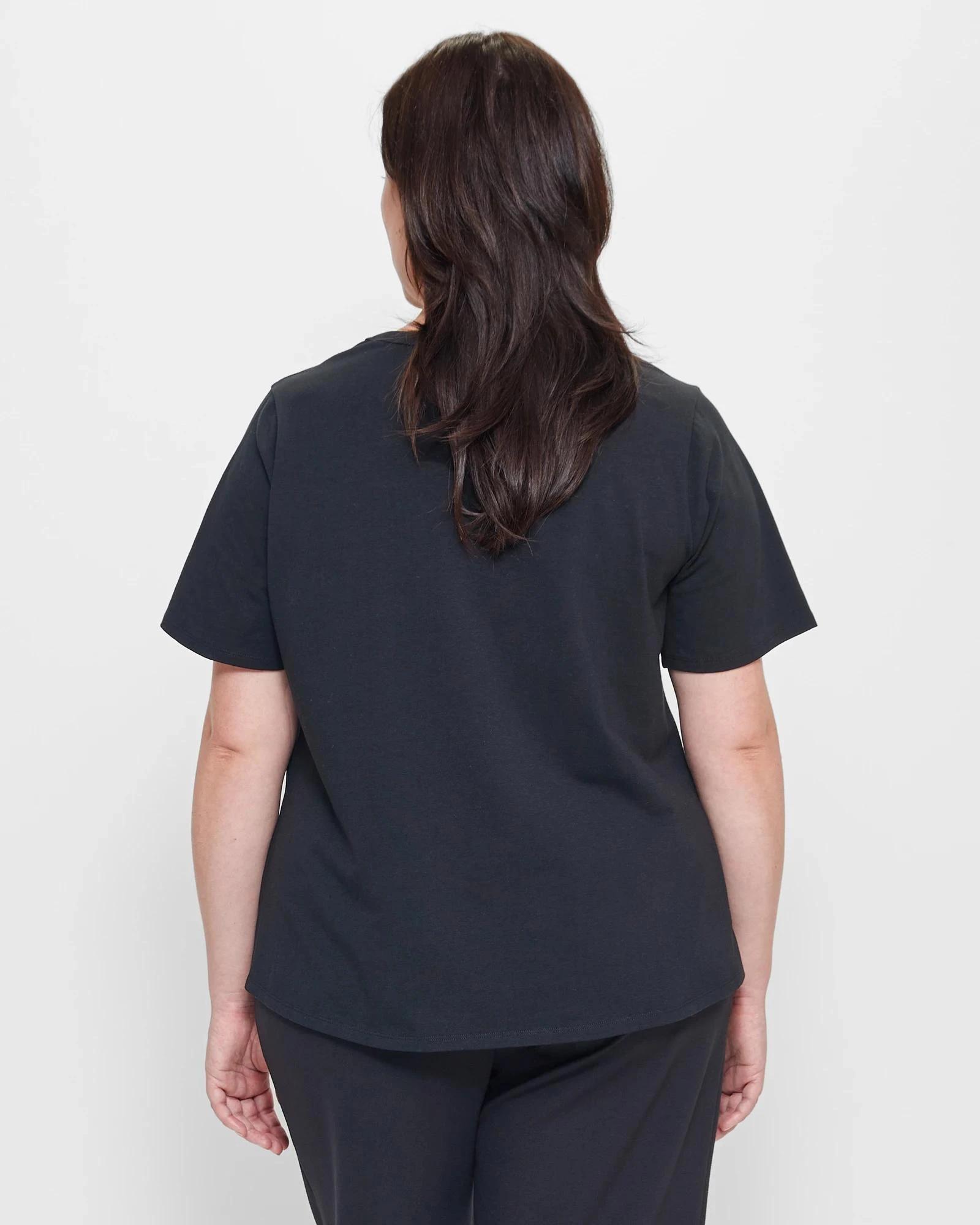 4 Target Plus Size Australian Cotton T-Shirt BLACK, 4 of 10