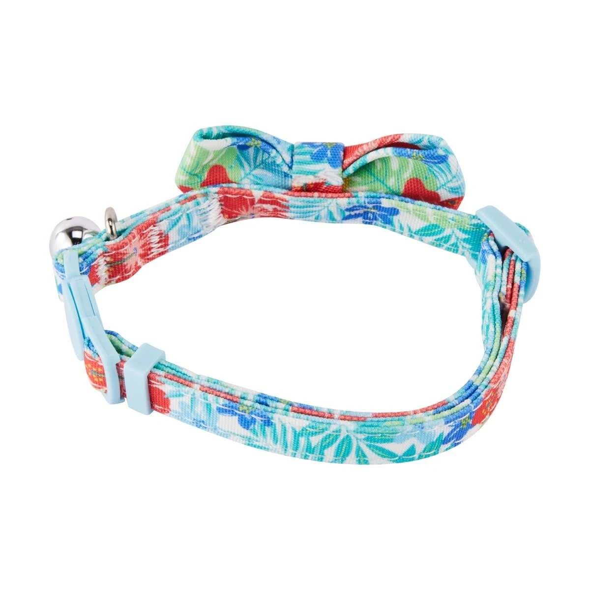 3 Cat Collar - Bow Tie, Tropical Print, 3 of 6